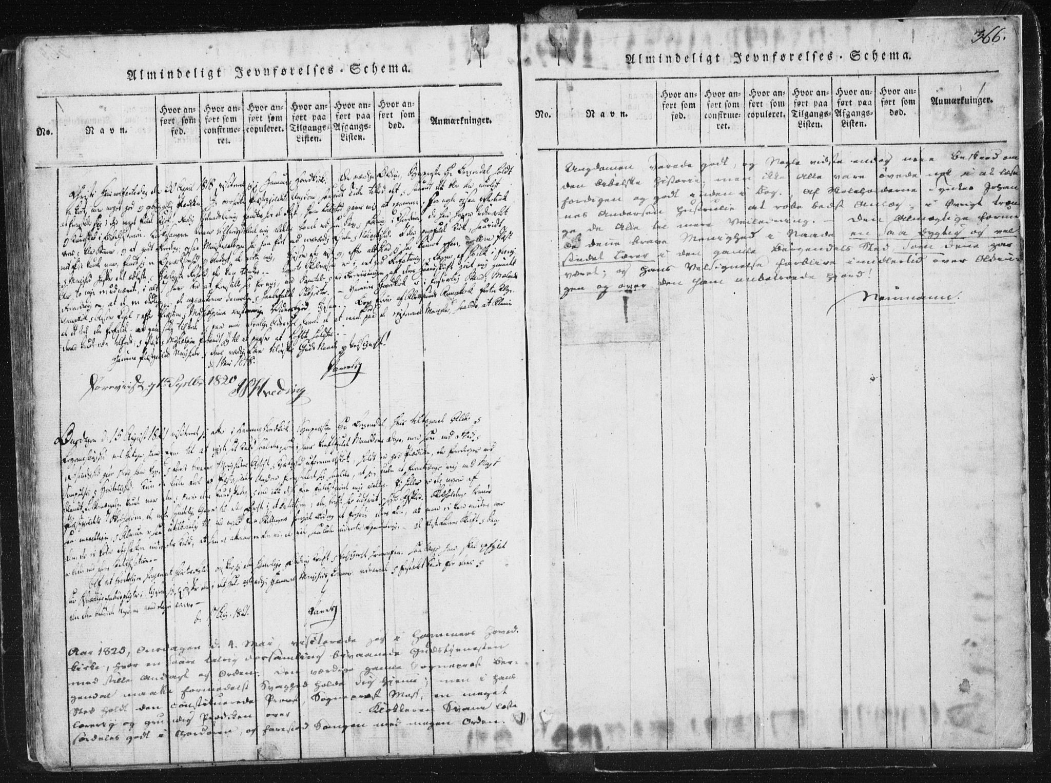 Hamre sokneprestembete, AV/SAB-A-75501/H/Ha/Haa/Haaa/L0010: Parish register (official) no. A 10, 1816-1826, p. 366