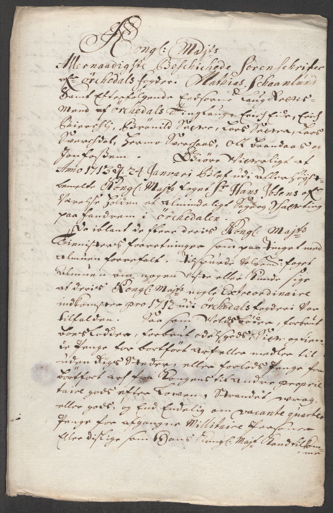 Rentekammeret inntil 1814, Reviderte regnskaper, Fogderegnskap, RA/EA-4092/R60/L3963: Fogderegnskap Orkdal og Gauldal, 1712, p. 202