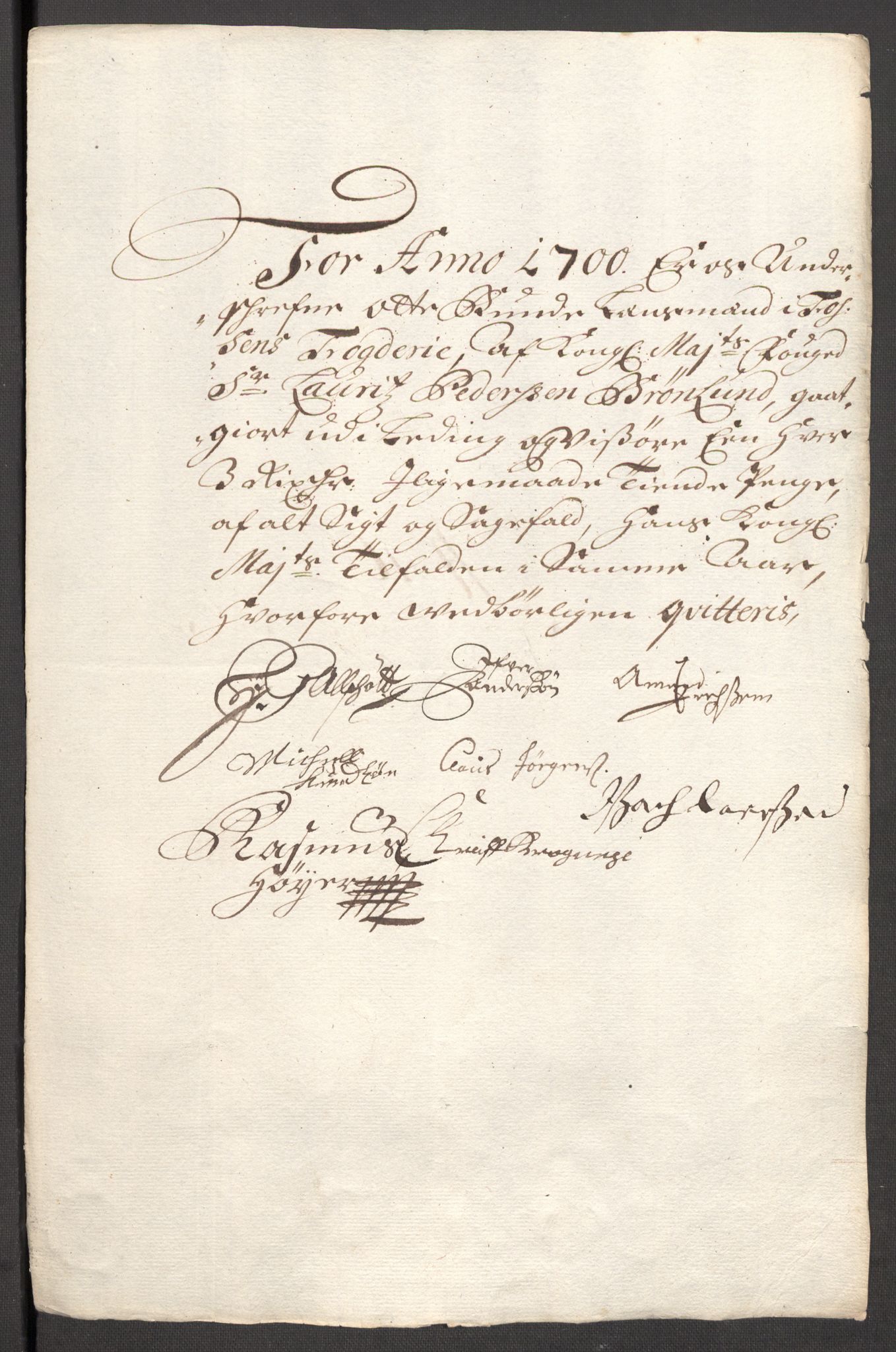 Rentekammeret inntil 1814, Reviderte regnskaper, Fogderegnskap, RA/EA-4092/R57/L3854: Fogderegnskap Fosen, 1700-1701, p. 153