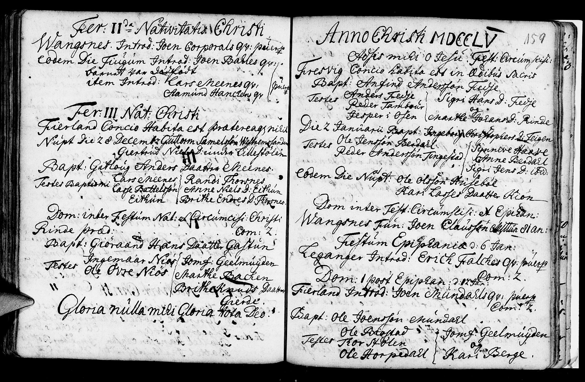 Leikanger sokneprestembete, AV/SAB-A-81001/H/Haa/Haaa/L0002: Parish register (official) no. A 2, 1735-1756, p. 159