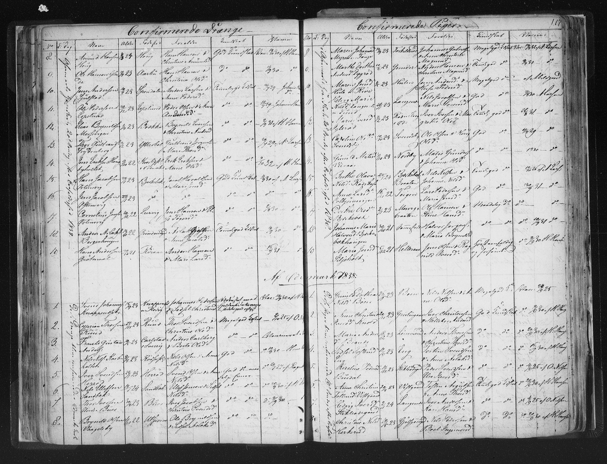 Aremark prestekontor Kirkebøker, AV/SAO-A-10899/F/Fc/L0002: Parish register (official) no. III 2, 1834-1849, p. 117