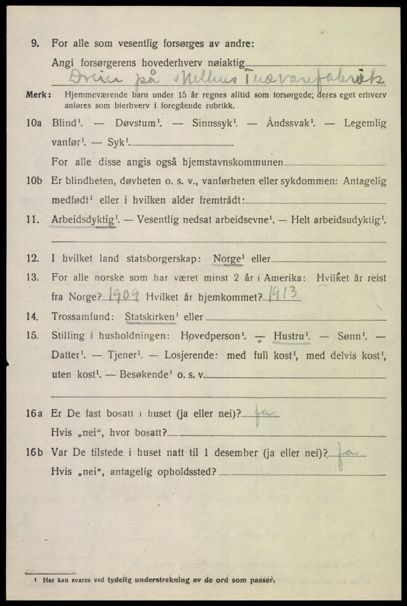 SAK, 1920 census for Sør-Audnedal, 1920, p. 6302