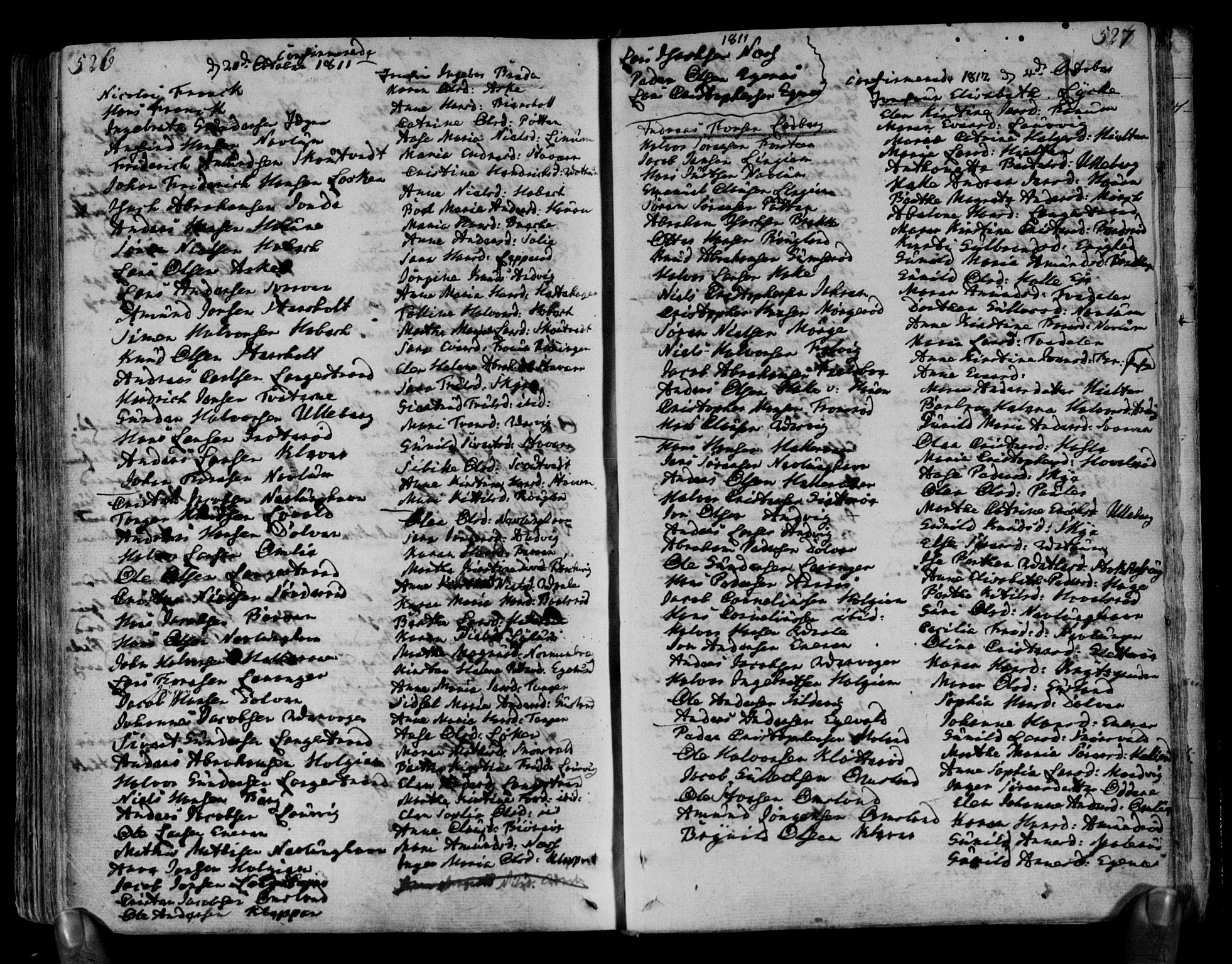 Brunlanes kirkebøker, AV/SAKO-A-342/F/Fa/L0002: Parish register (official) no. I 2, 1802-1834, p. 526-527