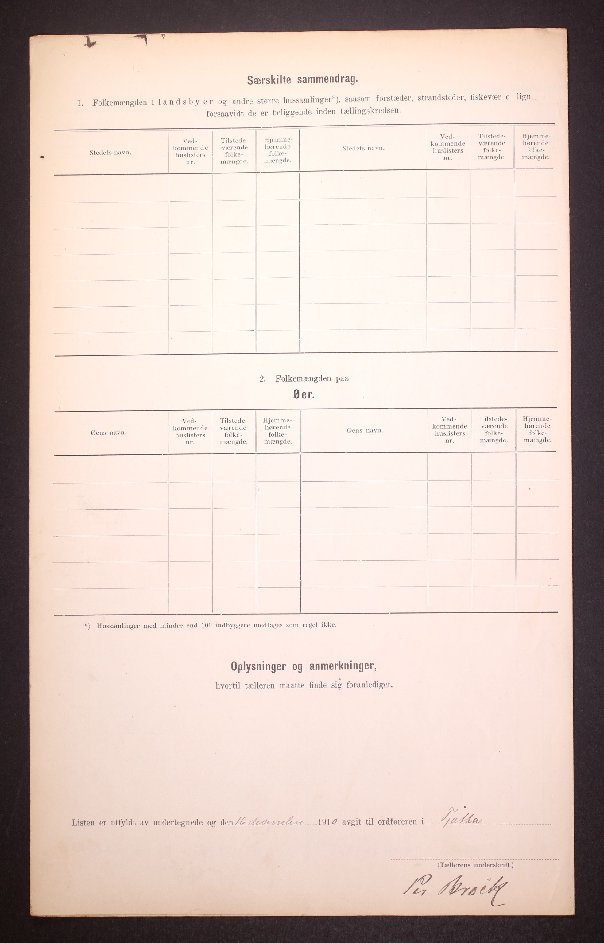 RA, 1910 census for Tjøtta, 1910, p. 23