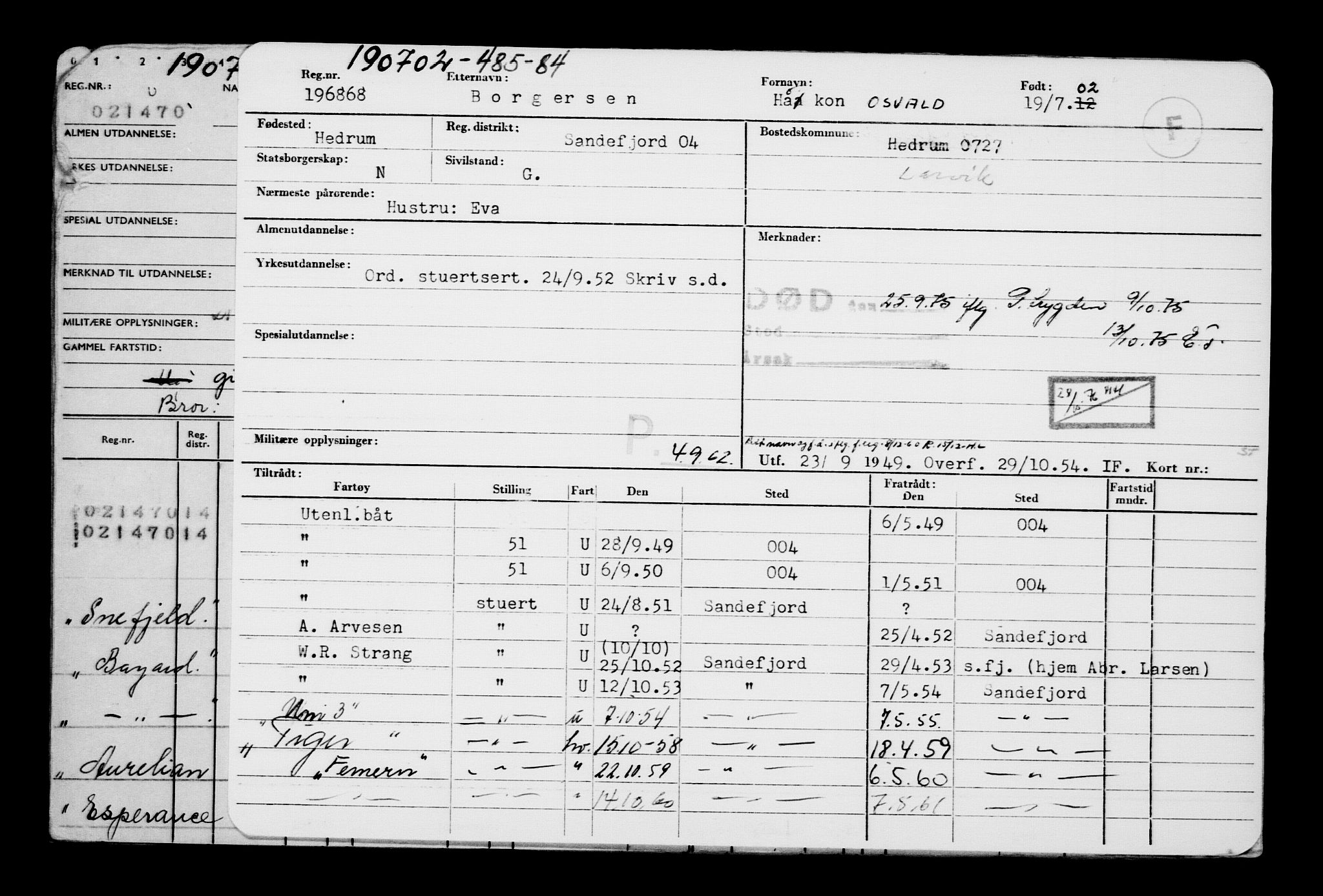 Direktoratet for sjømenn, RA/S-3545/G/Gb/L0045: Hovedkort, 1902, p. 176