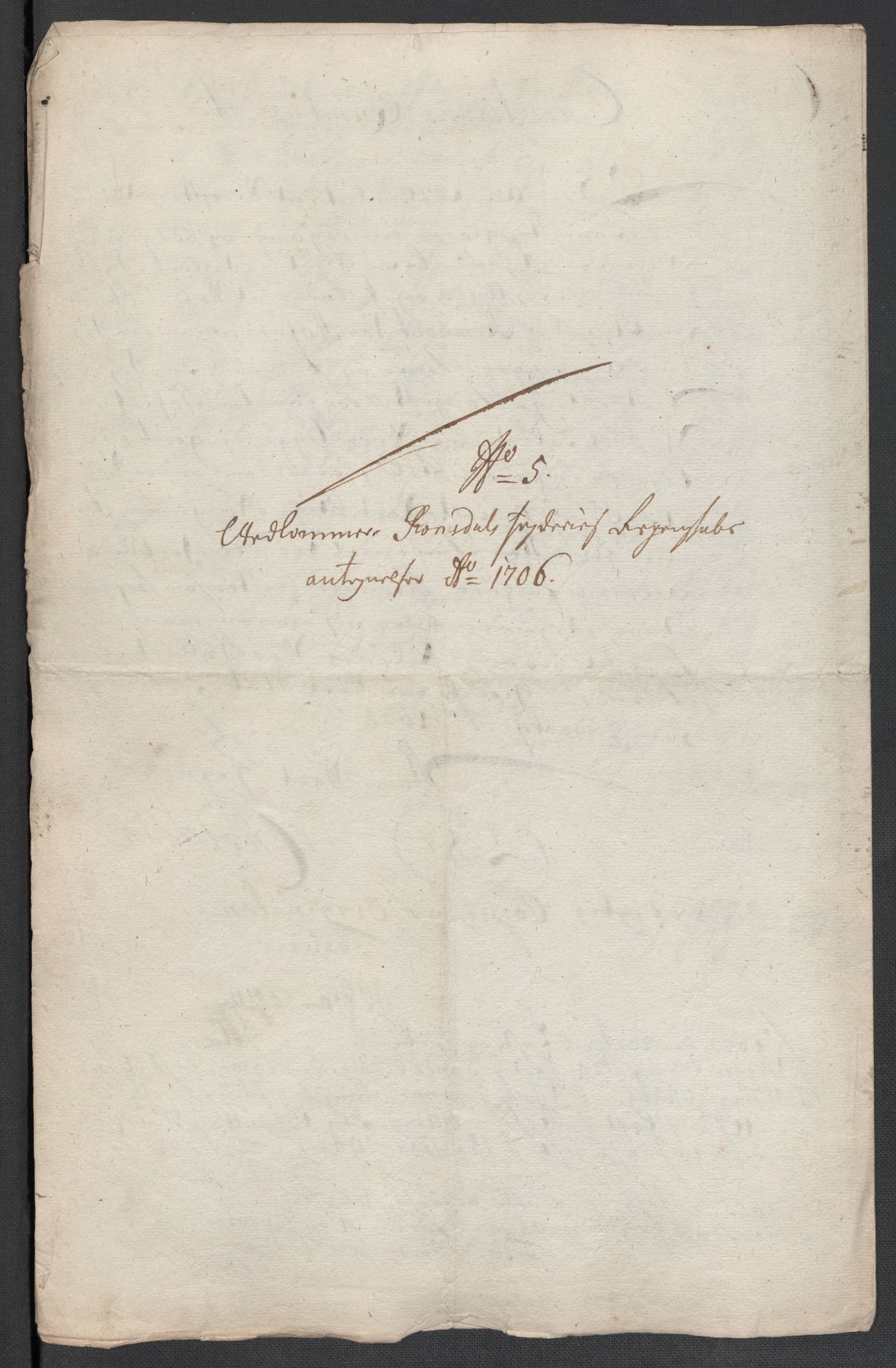 Rentekammeret inntil 1814, Reviderte regnskaper, Fogderegnskap, AV/RA-EA-4092/R55/L3657: Fogderegnskap Romsdal, 1706, p. 185