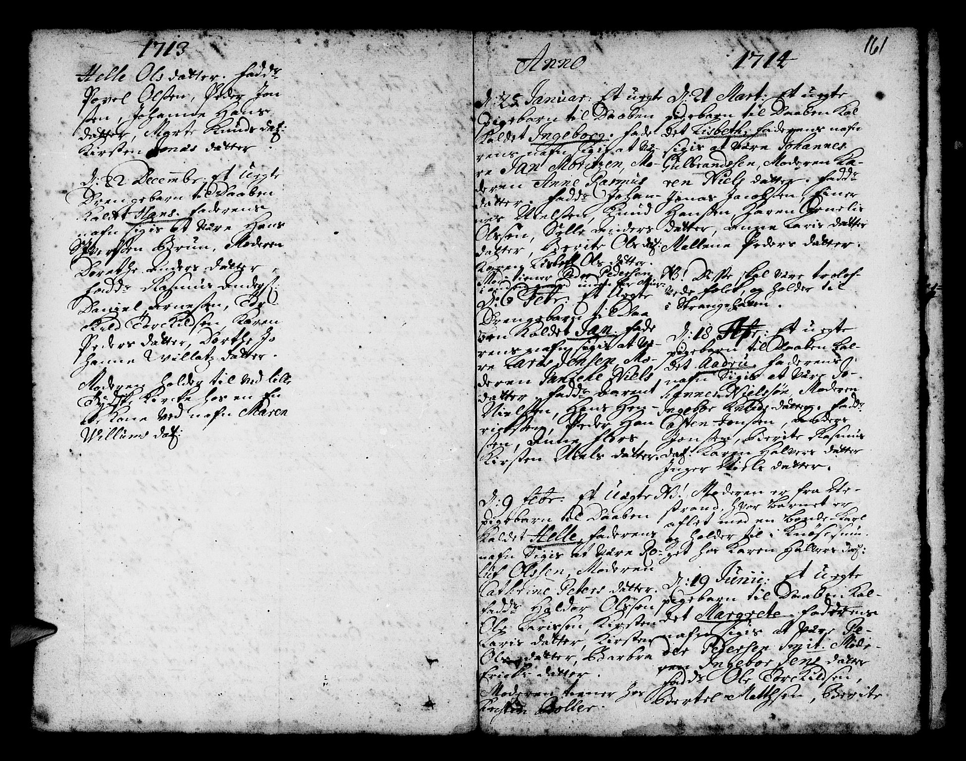 Nykirken Sokneprestembete, SAB/A-77101/H/Haa/L0002: Parish register (official) no. A 2, 1700-1723, p. 161