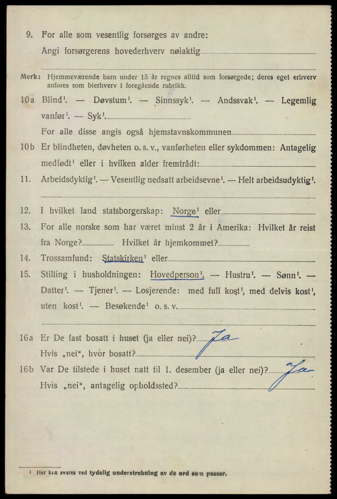 SAO, 1920 census for Nes, 1920, p. 5777