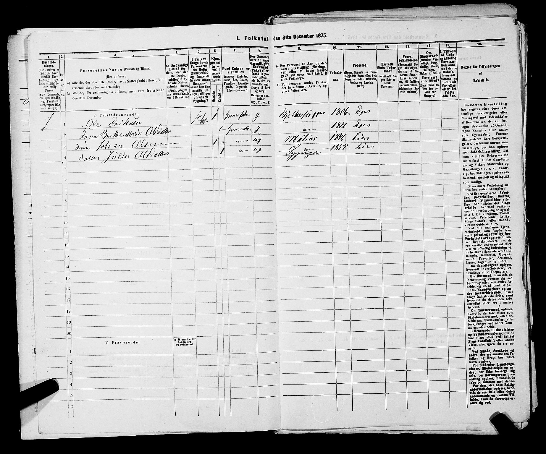 SAKO, 1875 census for 0602 Drammen, 1875, p. 603