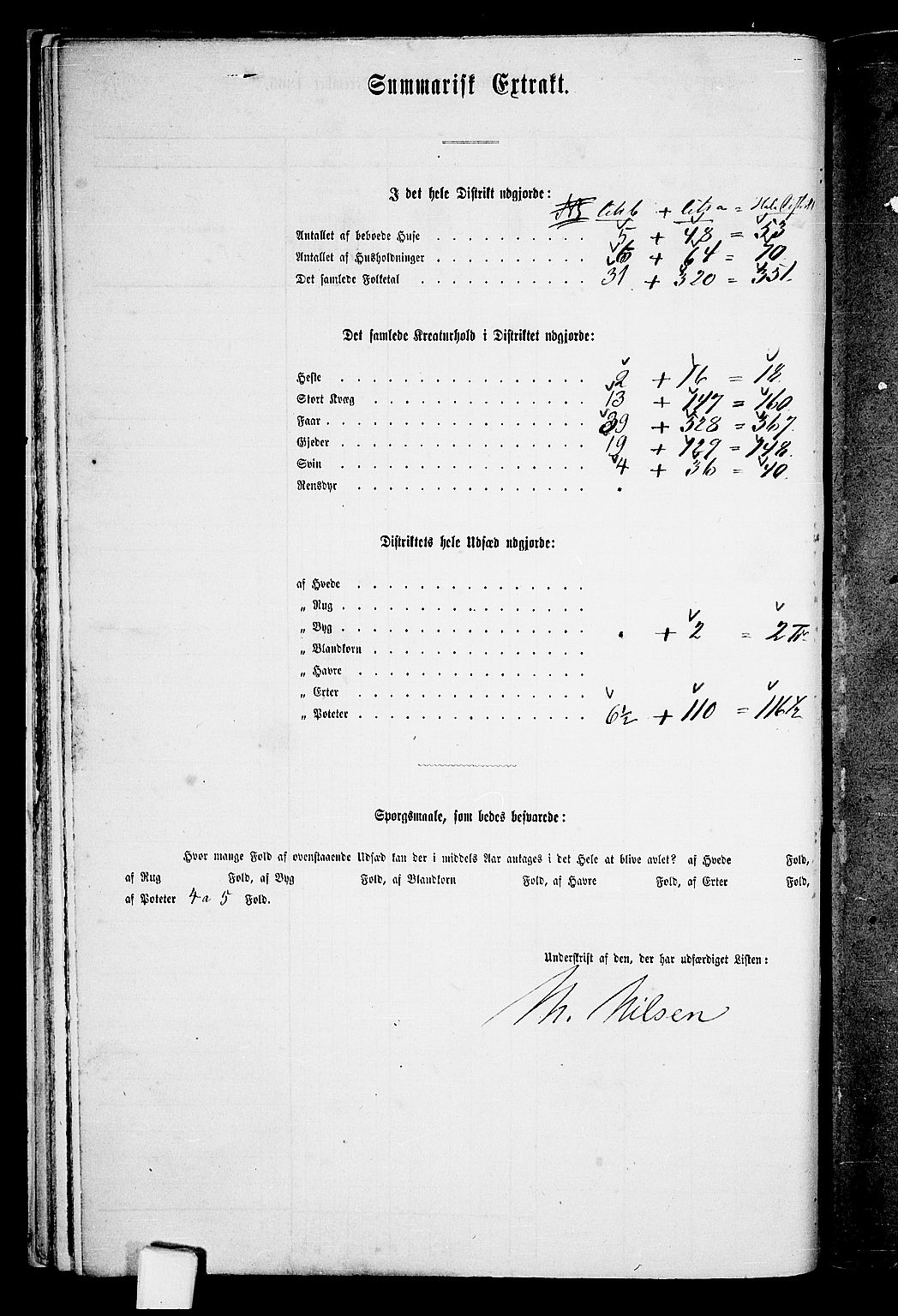 RA, 1865 census for Berg, 1865, p. 23