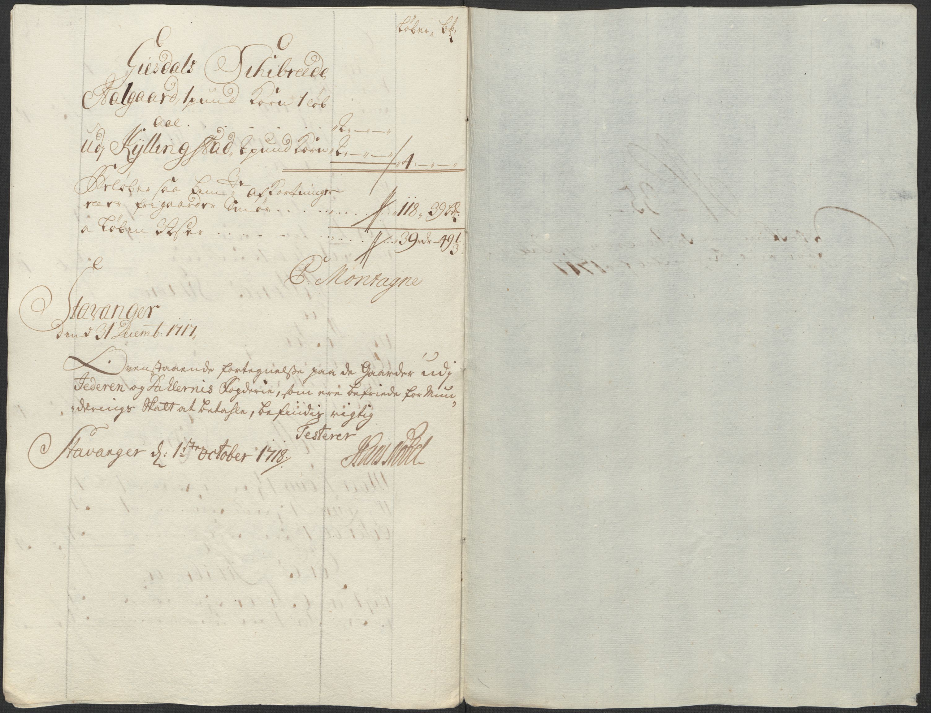 Rentekammeret inntil 1814, Reviderte regnskaper, Fogderegnskap, RA/EA-4092/R46/L2742: Fogderegnskap Jæren og Dalane, 1717, p. 155