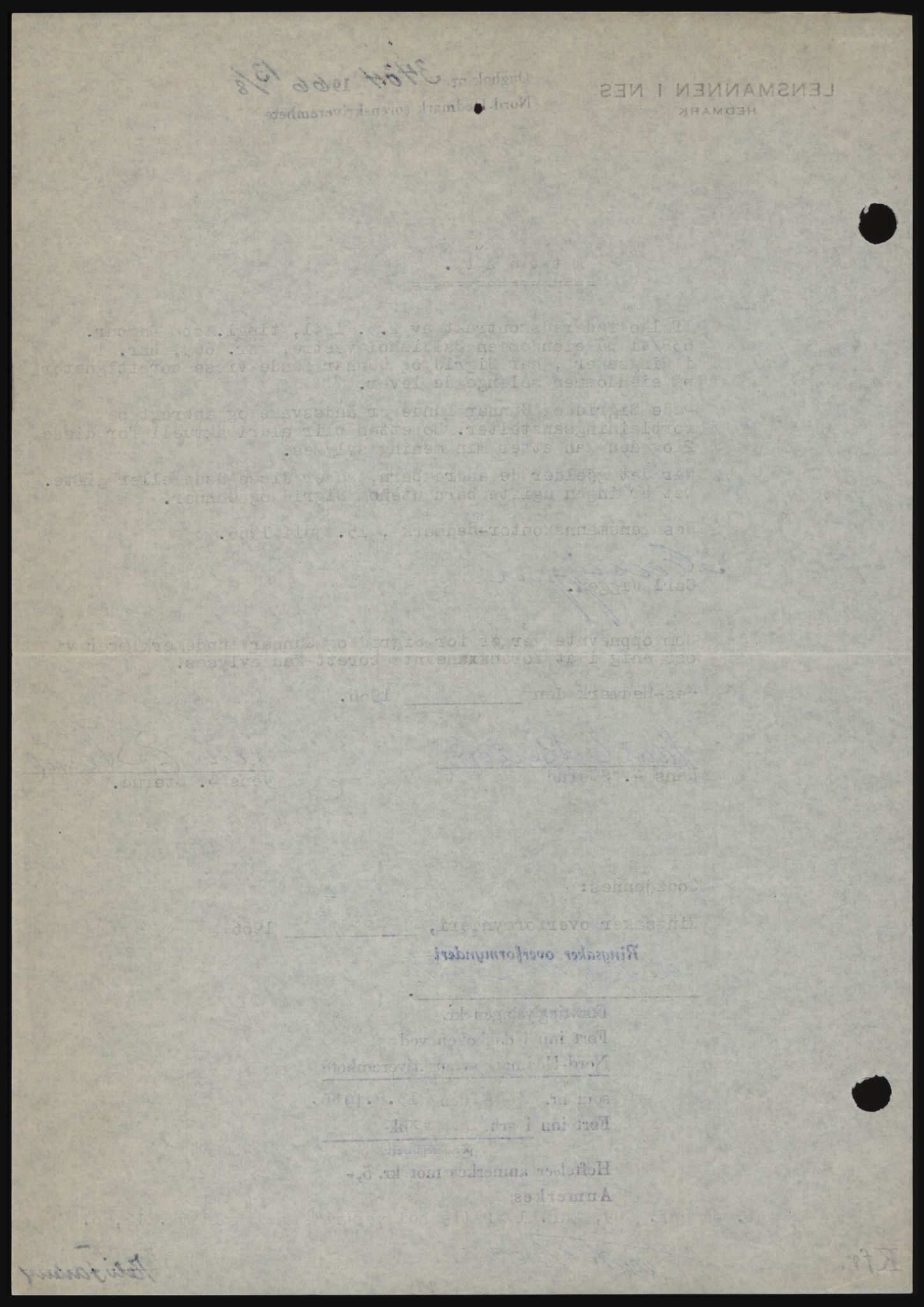 Nord-Hedmark sorenskriveri, SAH/TING-012/H/Hc/L0024: Mortgage book no. 24, 1966-1966, Diary no: : 3404/1966