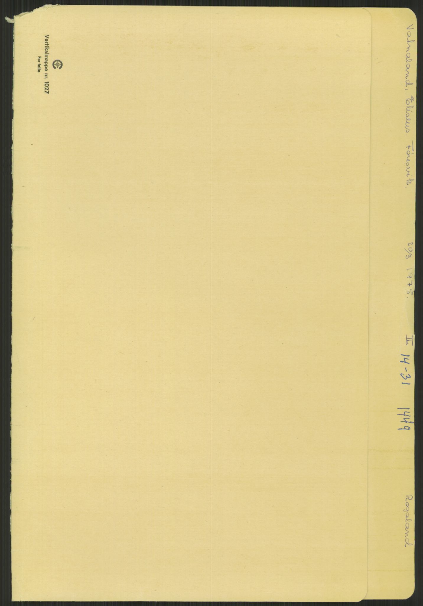 Samlinger til kildeutgivelse, Amerikabrevene, RA/EA-4057/F/L0030: Innlån fra Rogaland: Vatnaland - Øverland, 1838-1914, p. 223