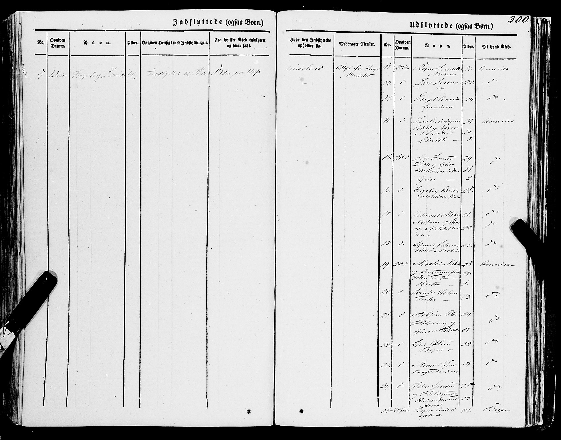 Ulvik sokneprestembete, SAB/A-78801/H/Haa: Parish register (official) no. A 12, 1839-1853, p. 300