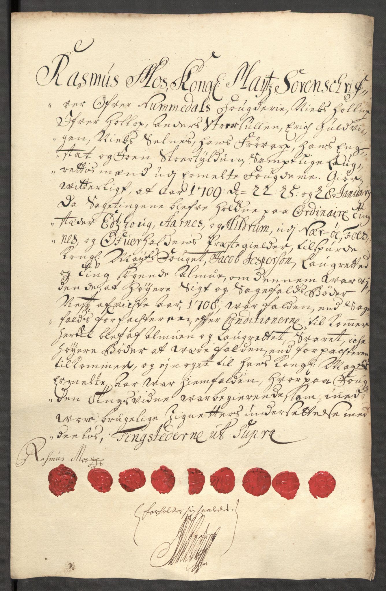 Rentekammeret inntil 1814, Reviderte regnskaper, Fogderegnskap, AV/RA-EA-4092/R64/L4430: Fogderegnskap Namdal, 1707-1708, p. 369