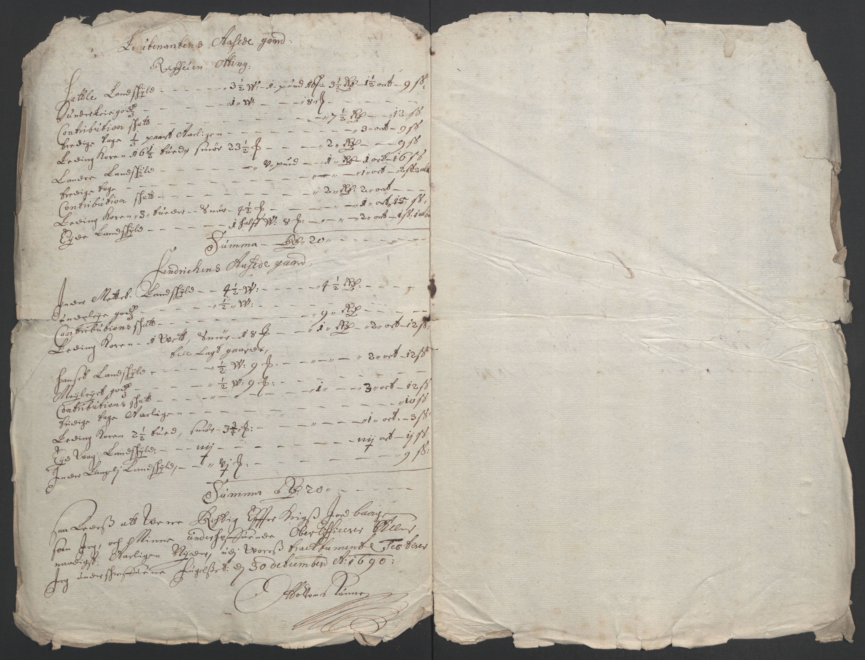 Rentekammeret inntil 1814, Reviderte regnskaper, Fogderegnskap, AV/RA-EA-4092/R55/L3649: Fogderegnskap Romsdal, 1690-1691, p. 173