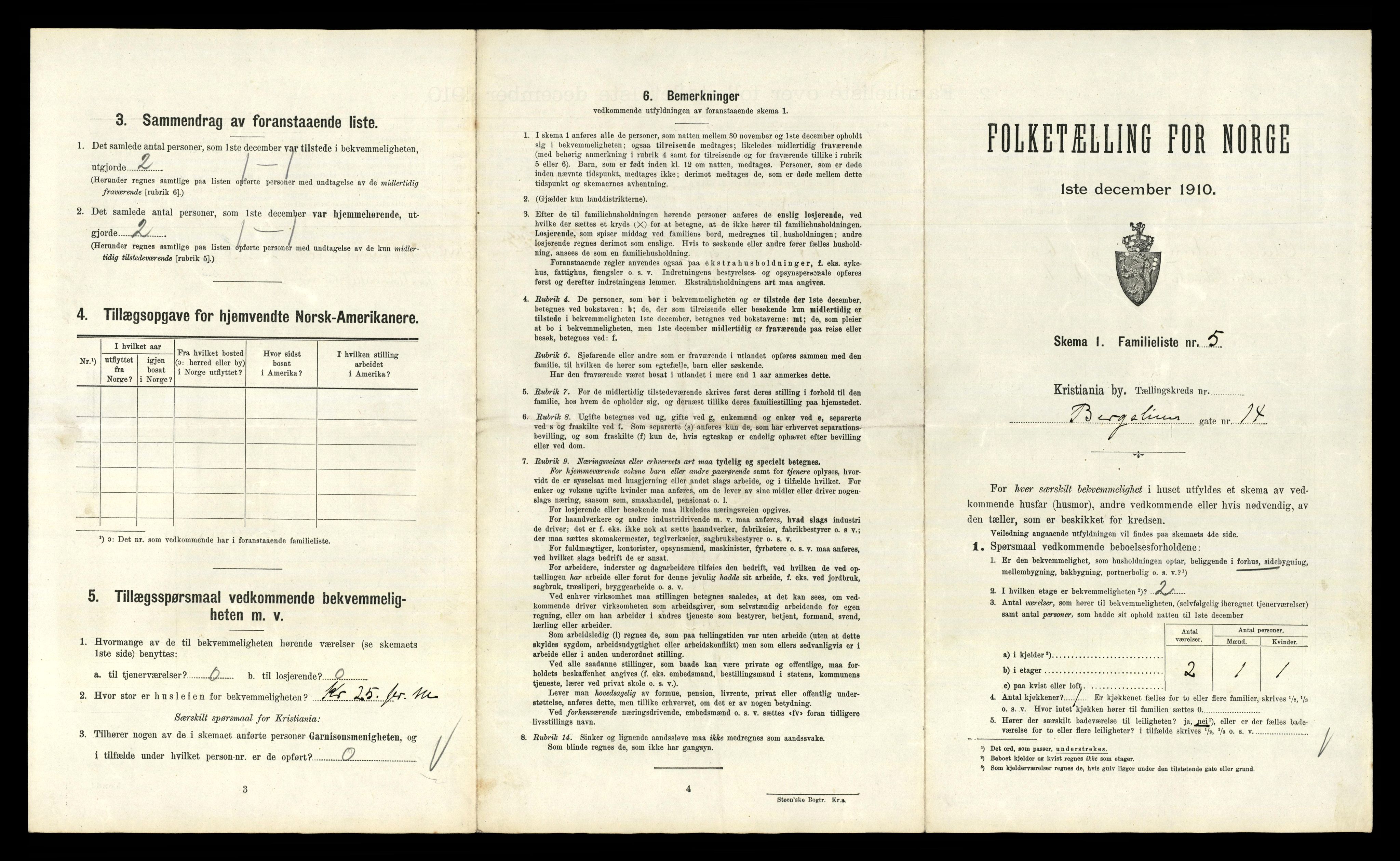 RA, 1910 census for Kristiania, 1910, p. 5421