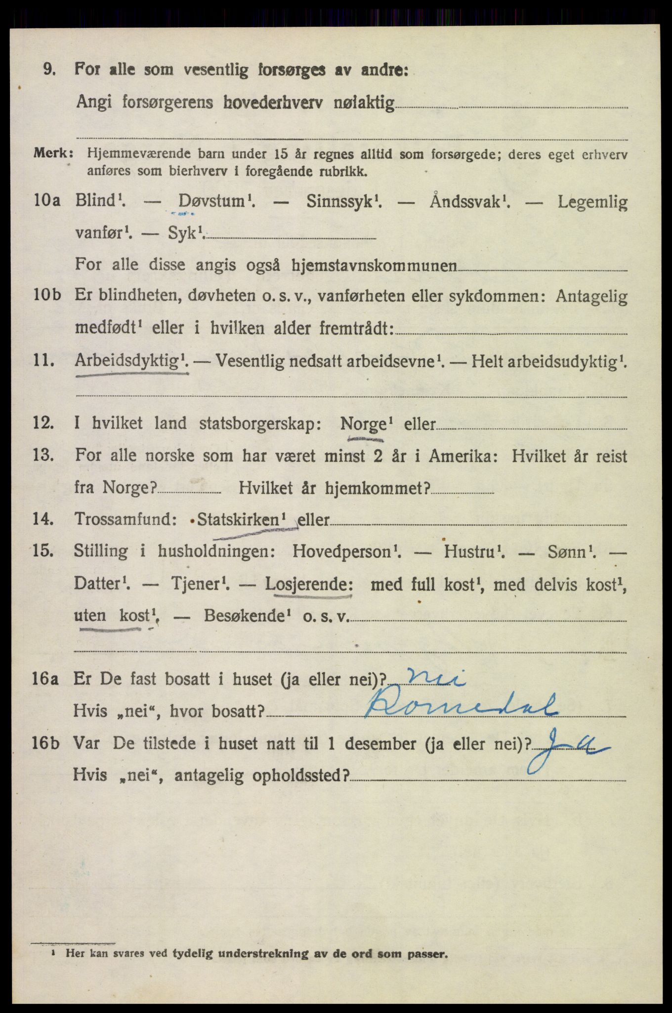 SAH, 1920 census for Løten, 1920, p. 7132