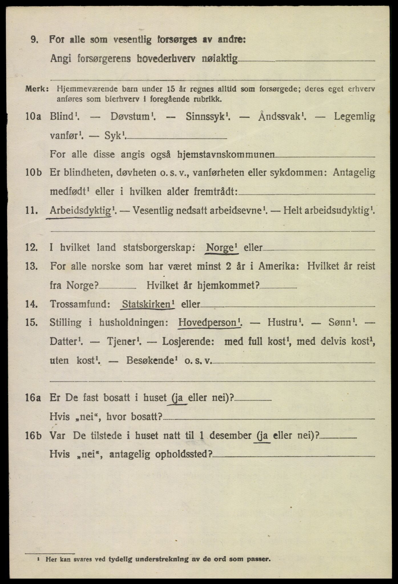 SAH, 1920 census for Sør-Fron, 1920, p. 1918