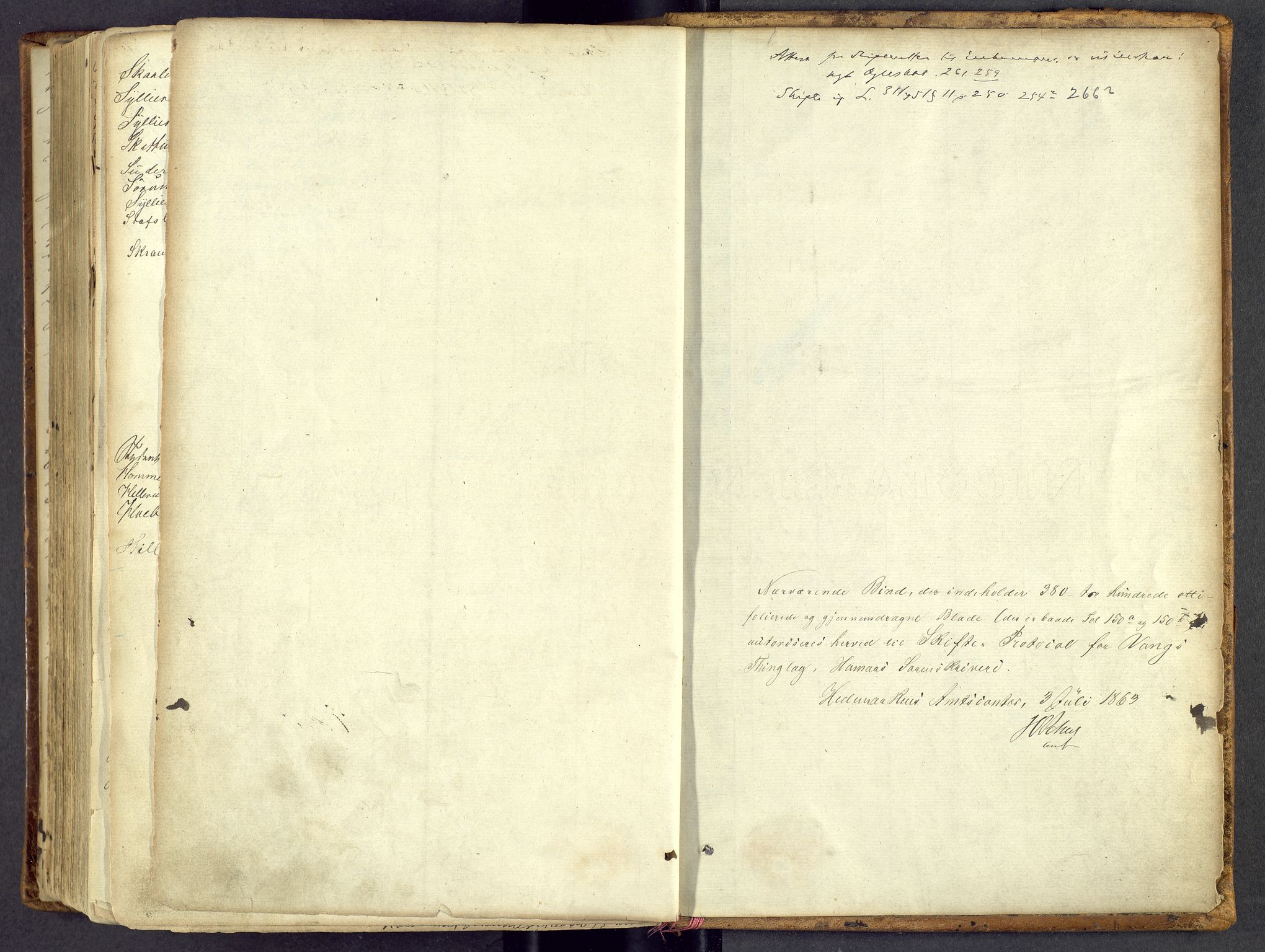 Hamar sorenskriveri, SAH/TING-030/J/Jb/L0001: Skifteforhandlings- og utlodningsprotokoll, 1863-1886