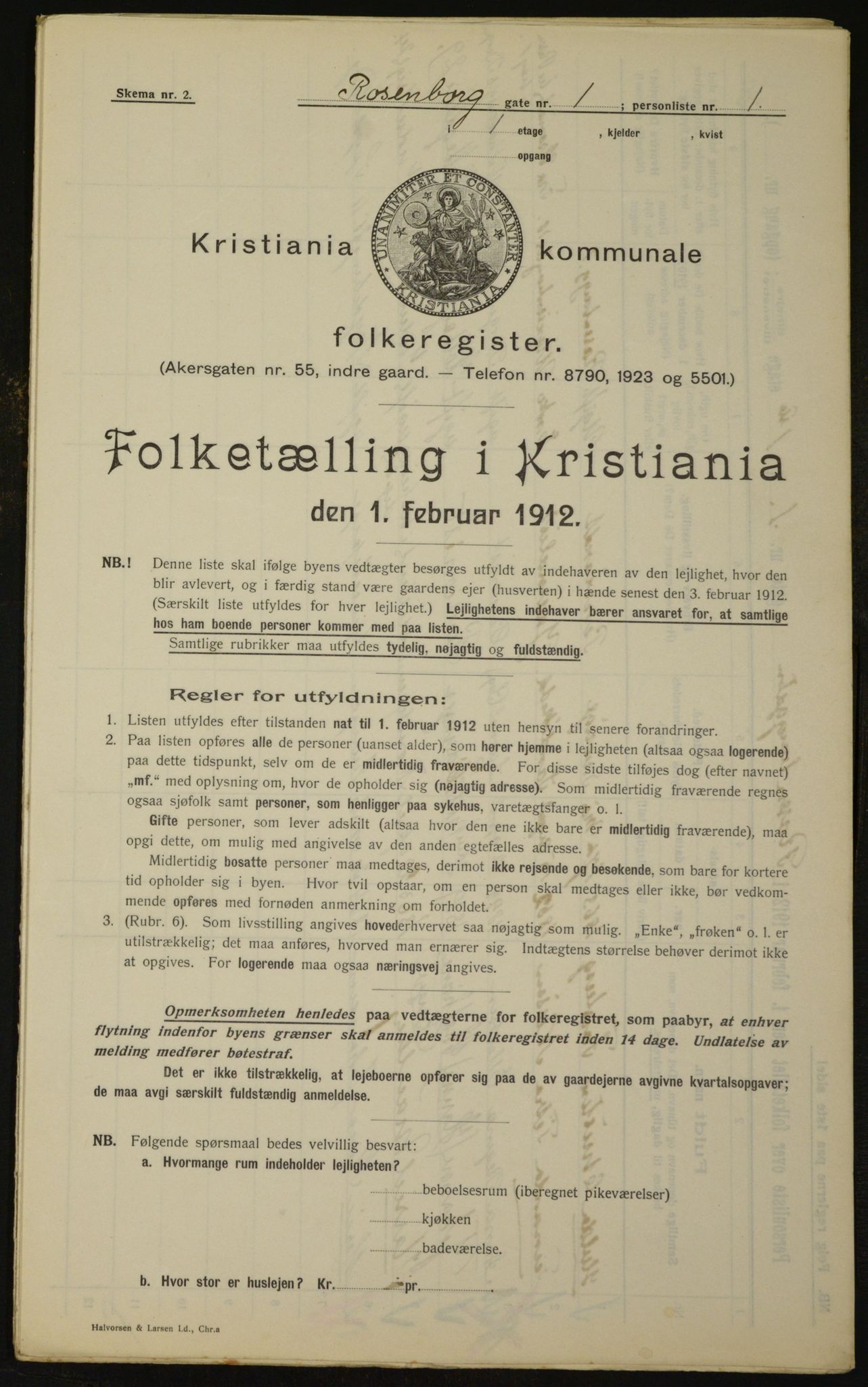 OBA, Municipal Census 1912 for Kristiania, 1912, p. 83588