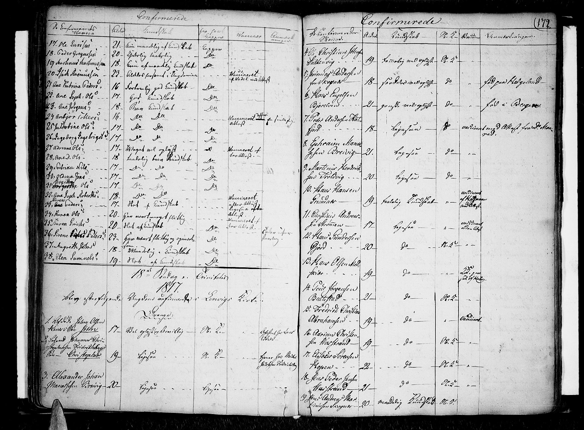Lenvik sokneprestembete, SATØ/S-1310/H/Ha/Haa/L0002kirke: Parish register (official) no. 2, 1784-1820, p. 172