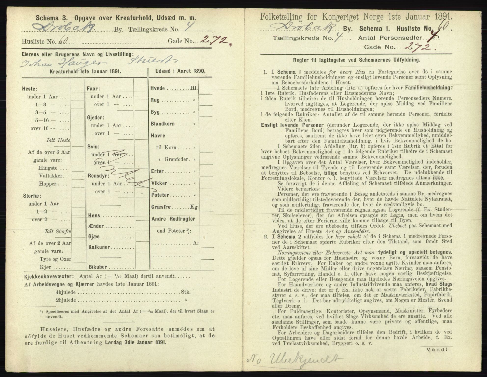 RA, 1891 census for 0203 Drøbak, 1891, p. 593