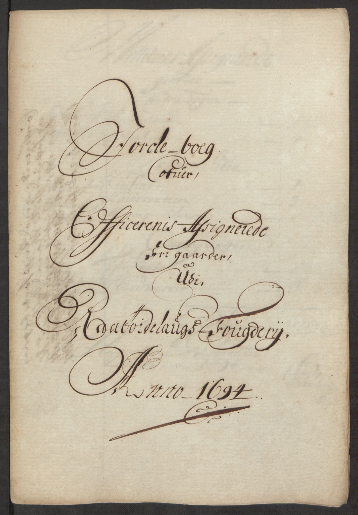 Rentekammeret inntil 1814, Reviderte regnskaper, Fogderegnskap, RA/EA-4092/R40/L2444: Fogderegnskap Råbyggelag, 1693-1696, p. 128