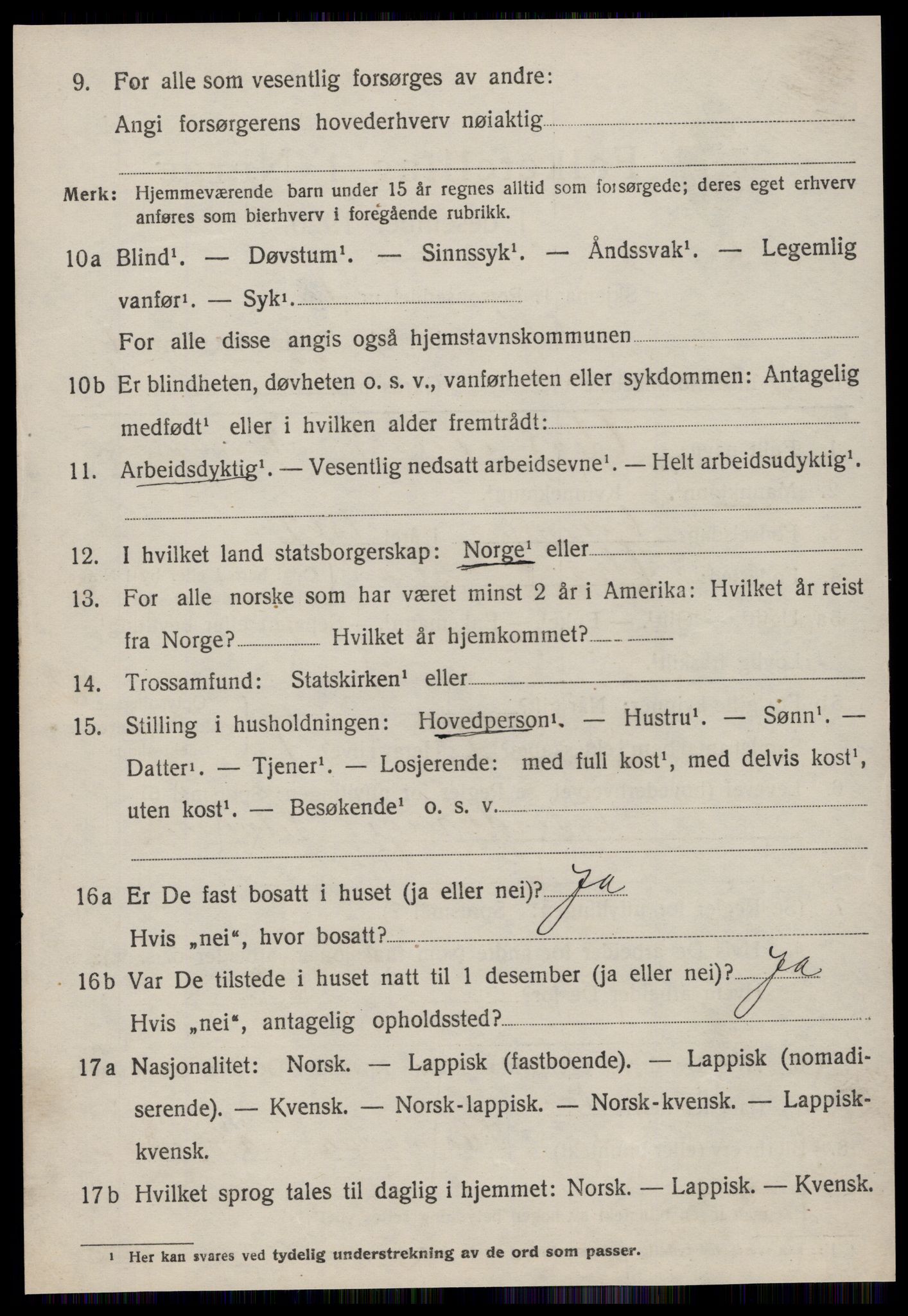 SAT, 1920 census for Fillan, 1920, p. 3047