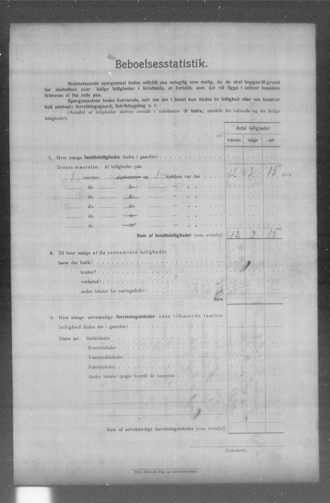 OBA, Municipal Census 1904 for Kristiania, 1904, p. 16063