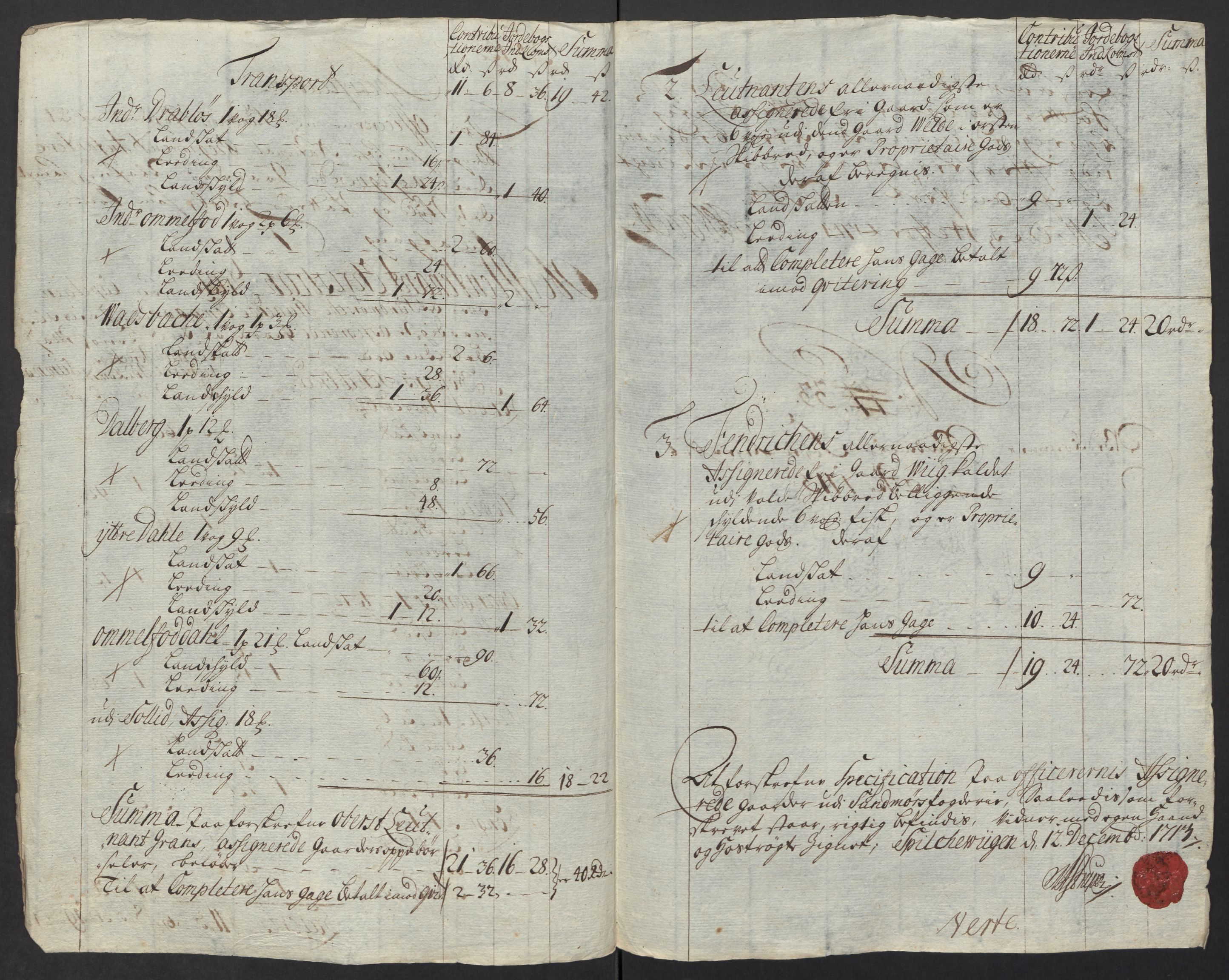 Rentekammeret inntil 1814, Reviderte regnskaper, Fogderegnskap, AV/RA-EA-4092/R54/L3565: Fogderegnskap Sunnmøre, 1712-1713, p. 523