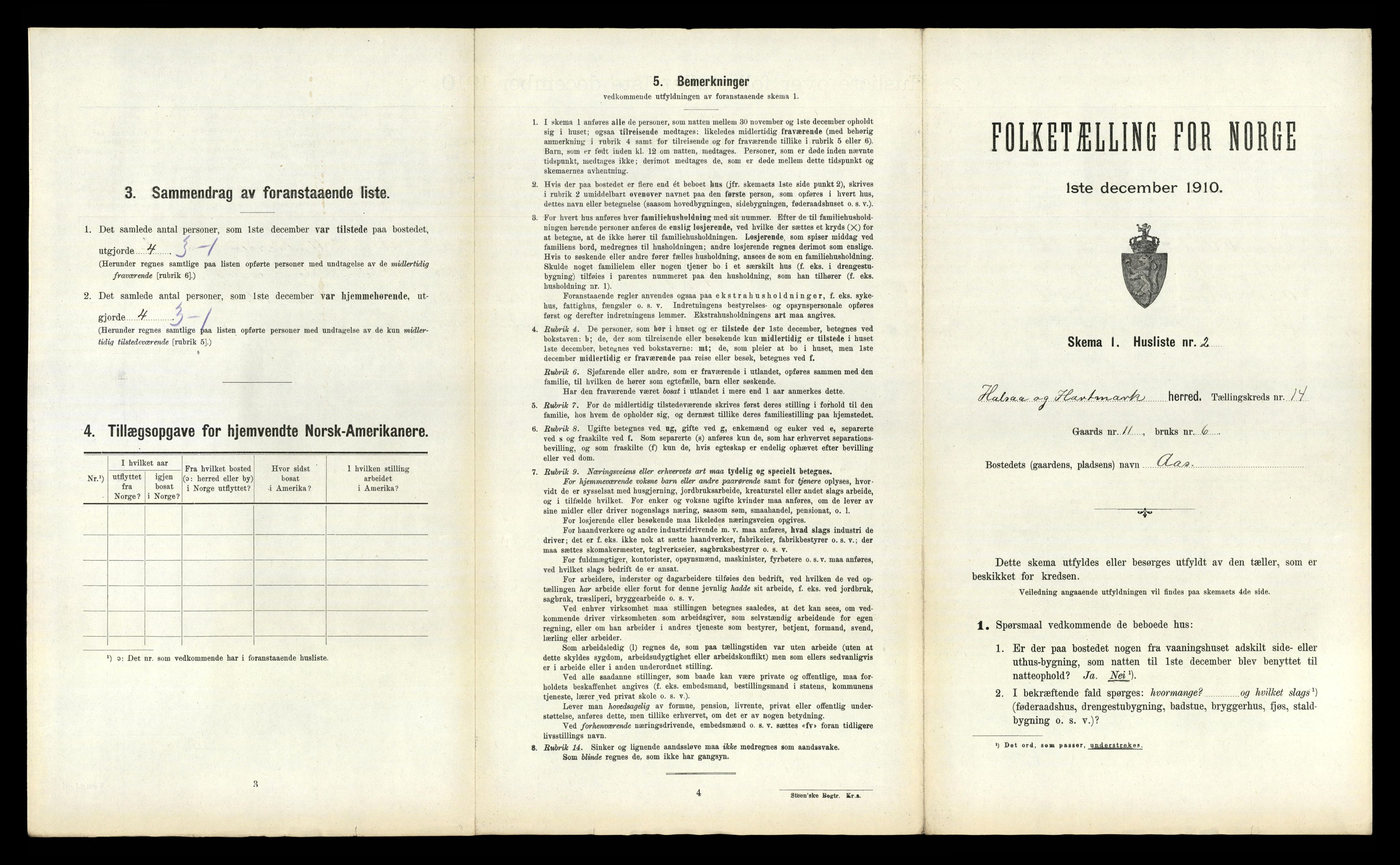 RA, 1910 census for Halse og Harkmark, 1910, p. 1344