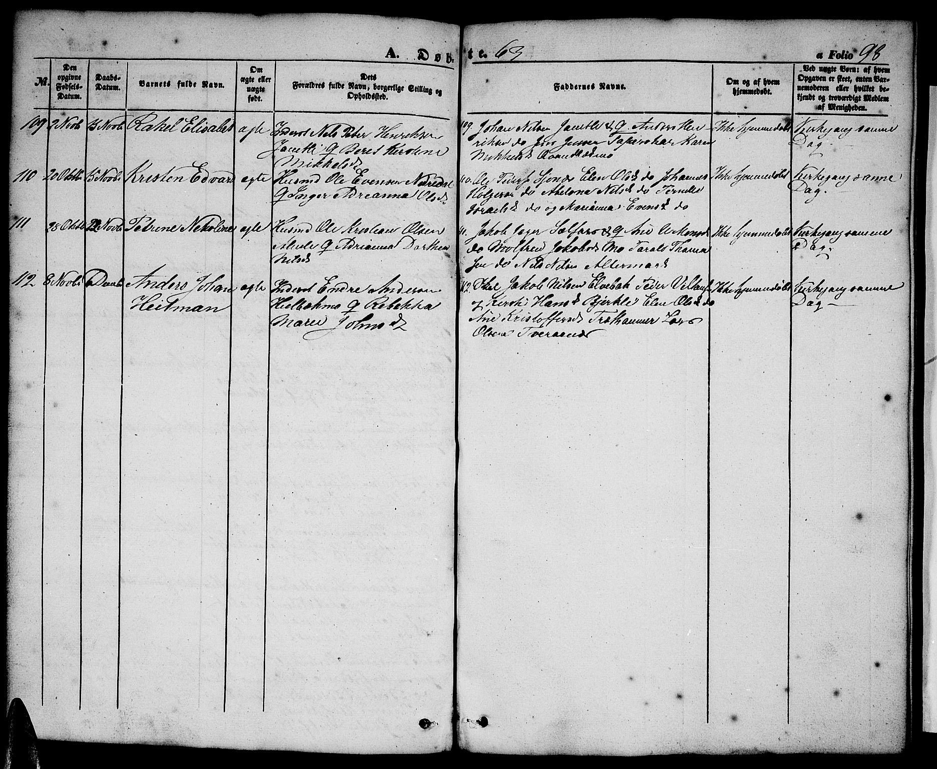 Ministerialprotokoller, klokkerbøker og fødselsregistre - Nordland, SAT/A-1459/827/L0414: Parish register (copy) no. 827C03, 1853-1865, p. 98