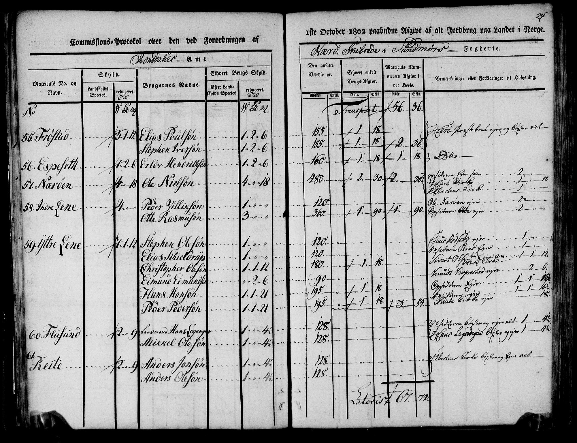 Rentekammeret inntil 1814, Realistisk ordnet avdeling, AV/RA-EA-4070/N/Ne/Nea/L0124: Sunnmøre fogderi. Kommisjonsprotokoll for fogderiets søndre del - Ulstein, Nærøy, Rovde, Vanylven, Volda, Ørsta og Hjørundfjord skipreider, 1803, p. 26