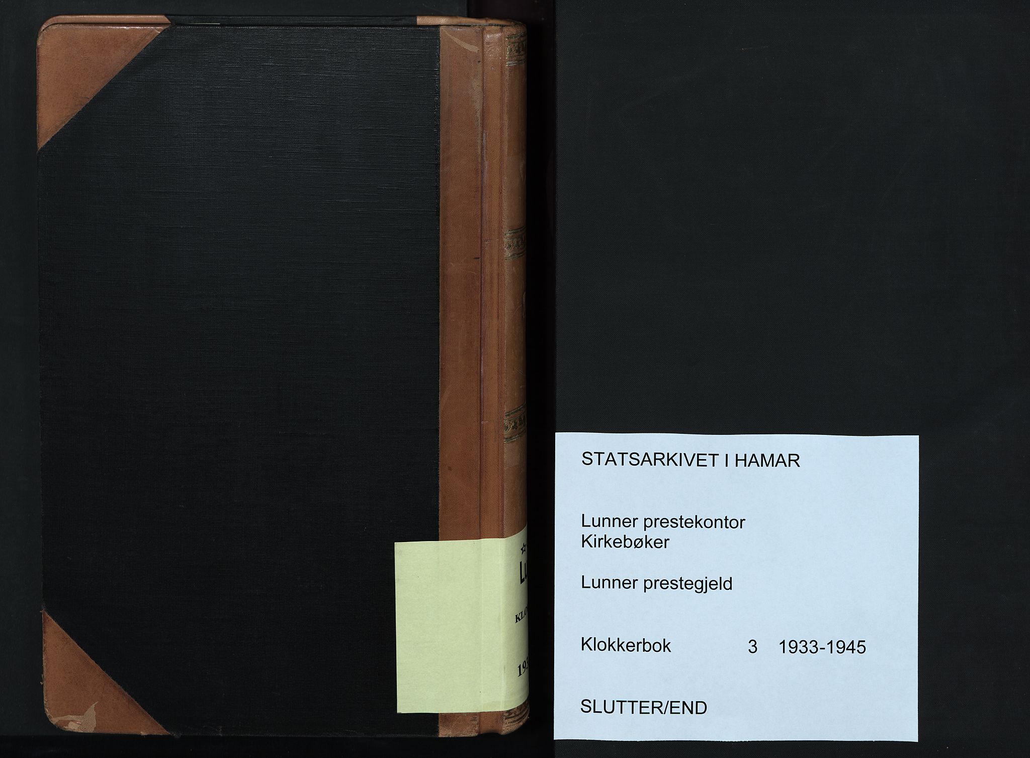 Lunner prestekontor, SAH/PREST-118/H/Ha/Hab/L0003: Parish register (copy) no. 3, 1933-1945