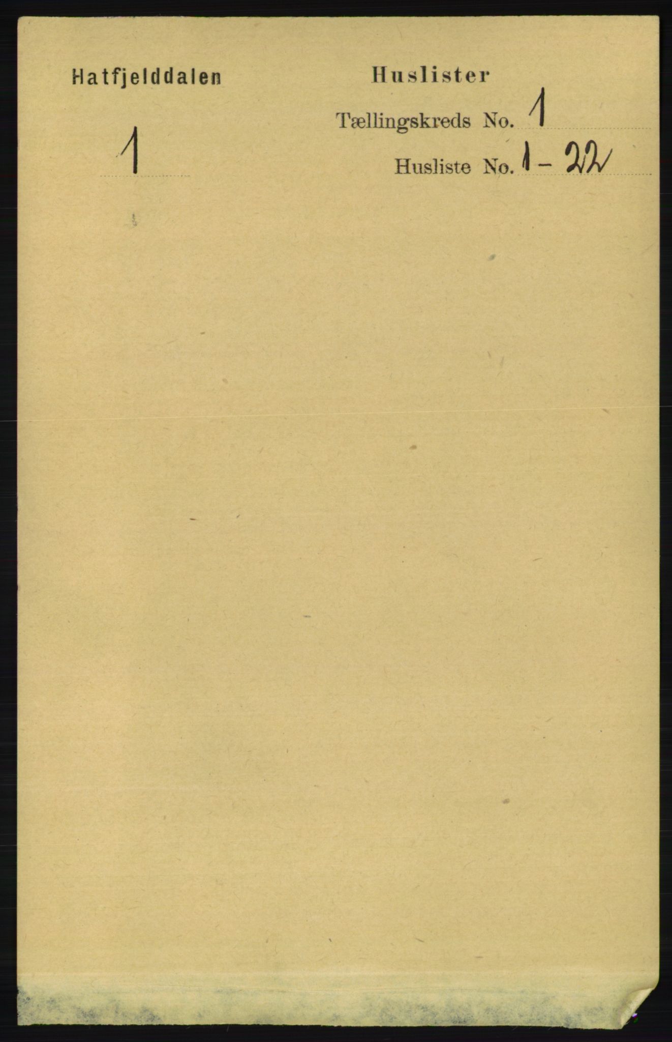 RA, 1891 census for 1826 Hattfjelldal, 1891, p. 15