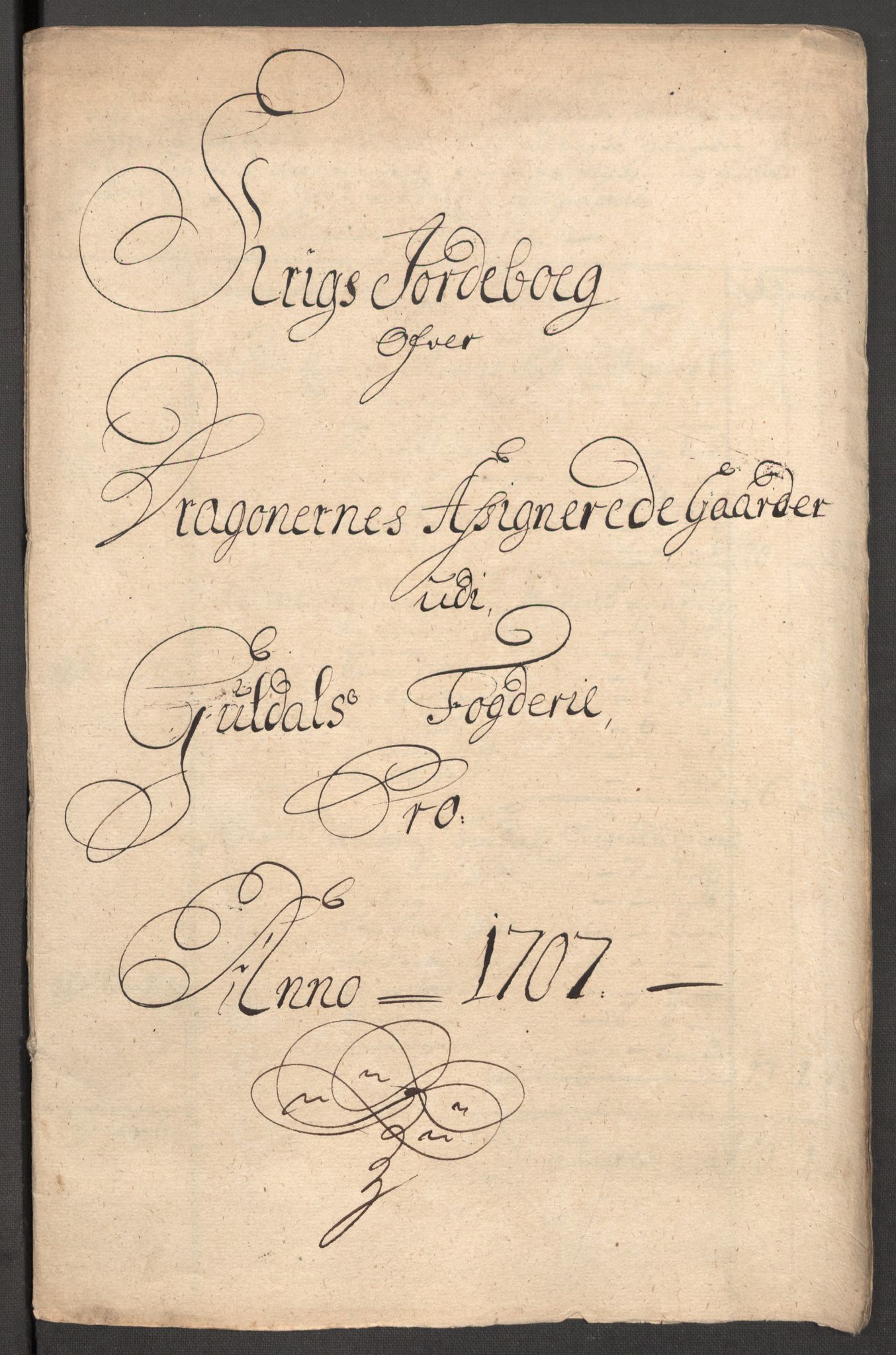 Rentekammeret inntil 1814, Reviderte regnskaper, Fogderegnskap, AV/RA-EA-4092/R60/L3957: Fogderegnskap Orkdal og Gauldal, 1707, p. 344