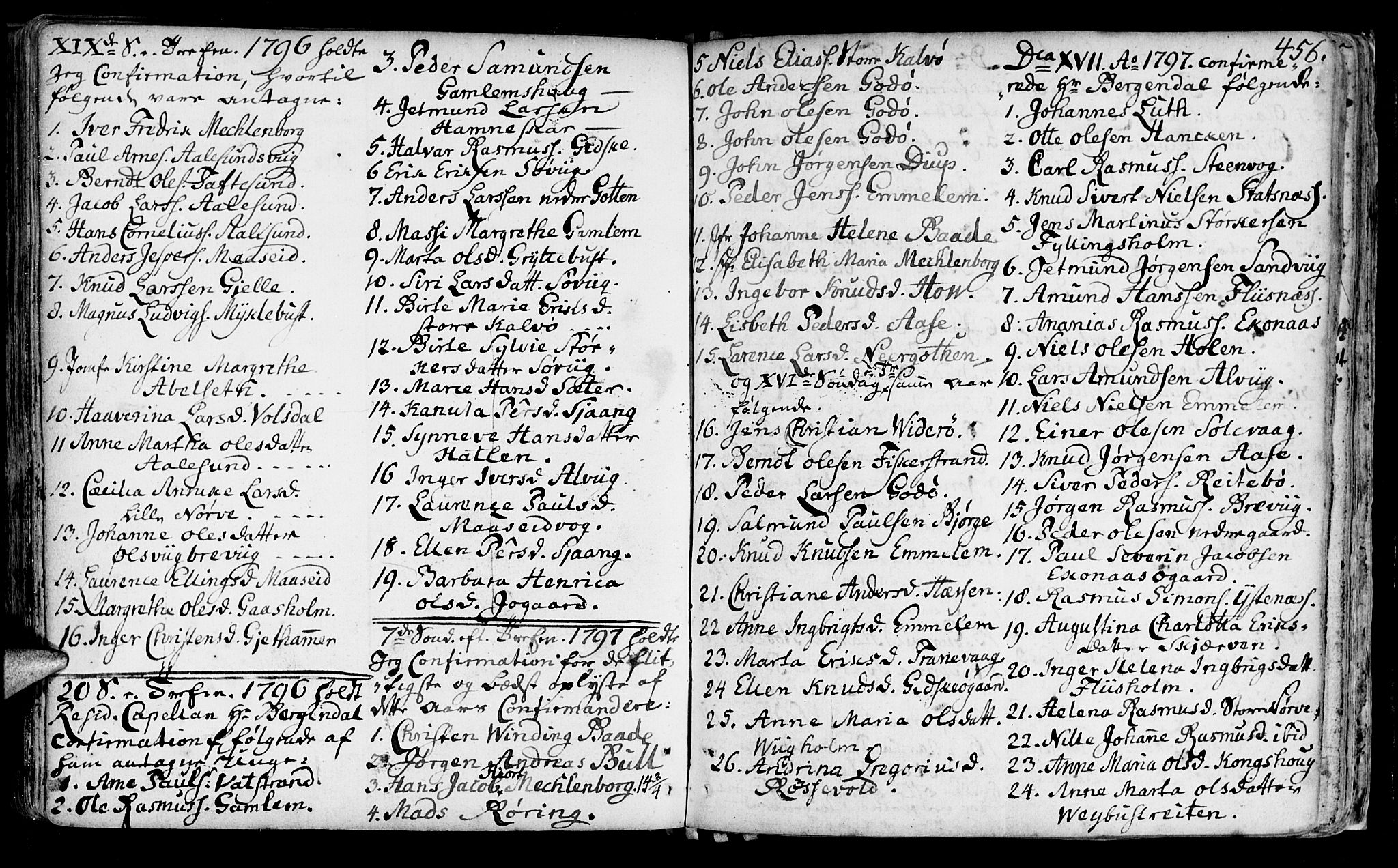 Ministerialprotokoller, klokkerbøker og fødselsregistre - Møre og Romsdal, AV/SAT-A-1454/528/L0393: Parish register (official) no. 528A04, 1762-1800, p. 456