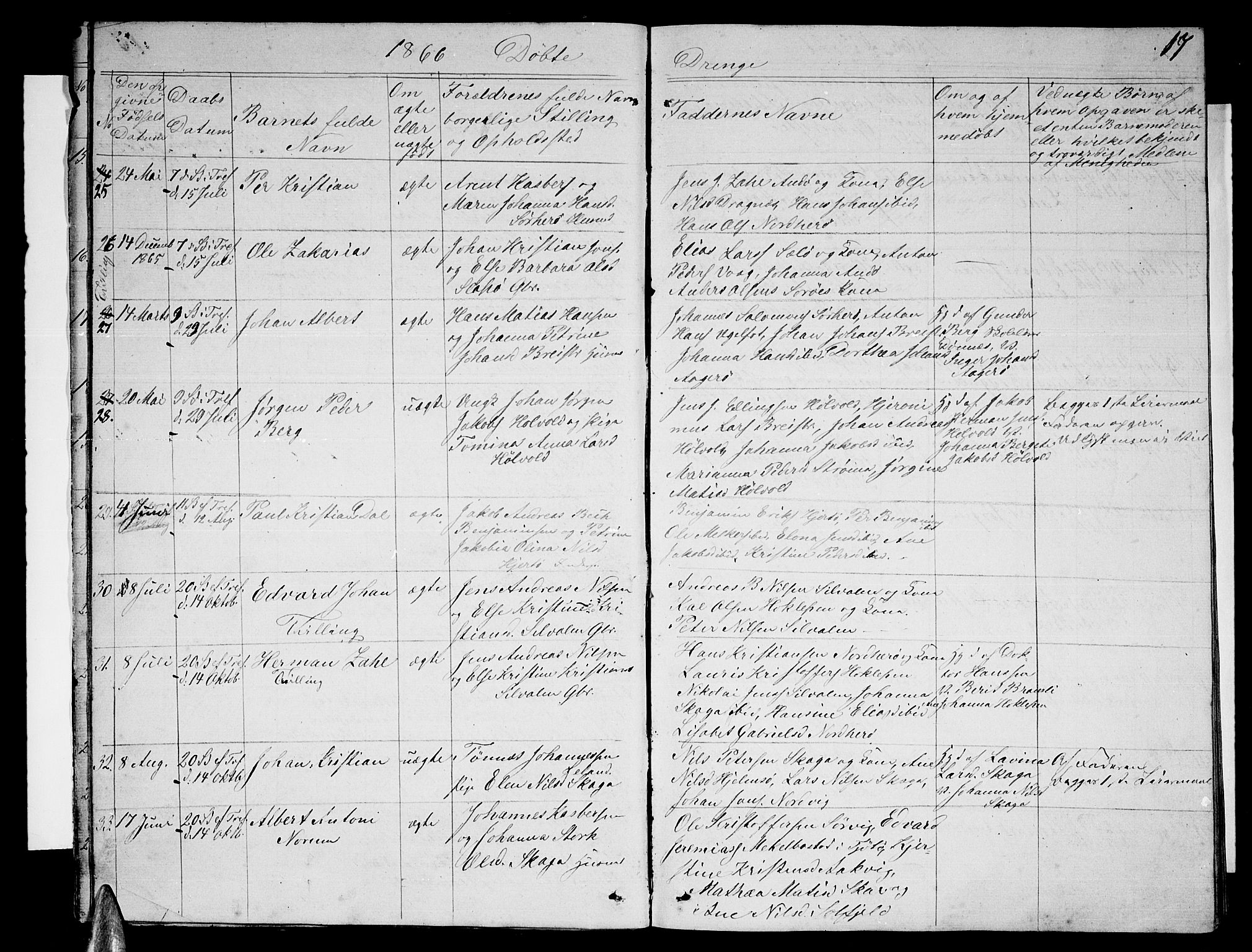 Ministerialprotokoller, klokkerbøker og fødselsregistre - Nordland, AV/SAT-A-1459/834/L0512: Parish register (copy) no. 834C03, 1862-1877, p. 17