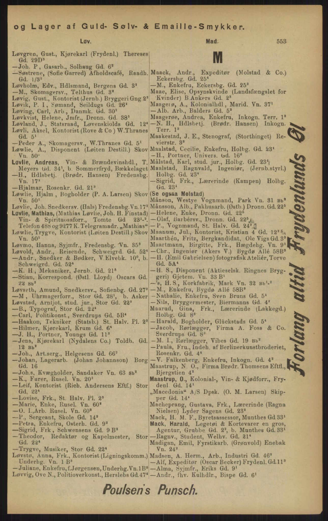 Kristiania/Oslo adressebok, PUBL/-, 1902, p. 553