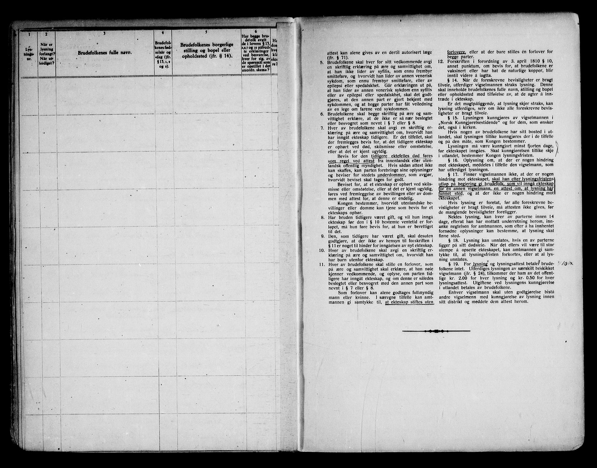 Notodden kirkebøker, SAKO/A-290/H/Ha/L0001: Banns register no. 1, 1919-1945