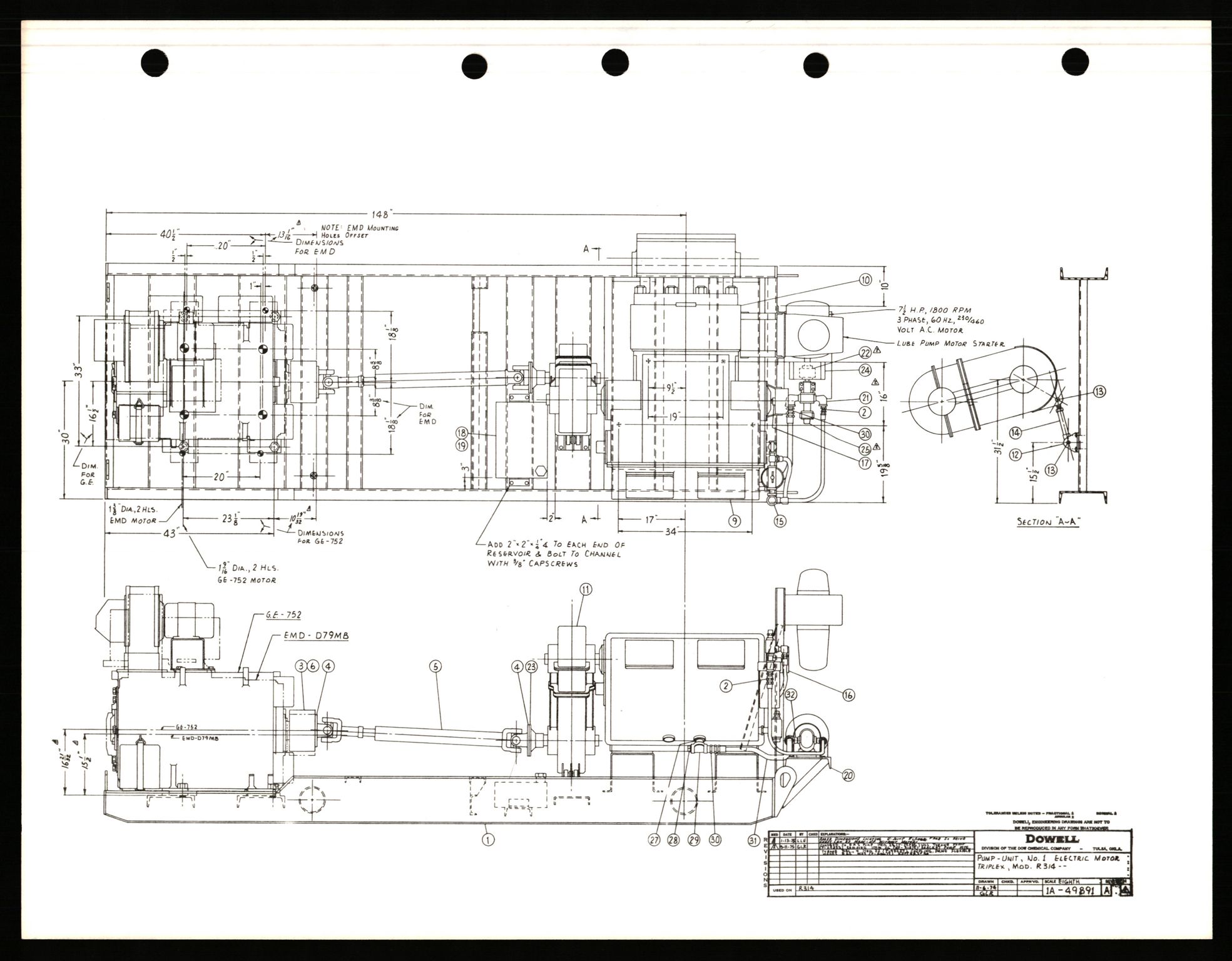 Pa 1503 - Stavanger Drilling AS, AV/SAST-A-101906/2/E/Eb/Ebb/L0008: Alexander L. Kielland plattform - Operation manual, 1976, p. 279