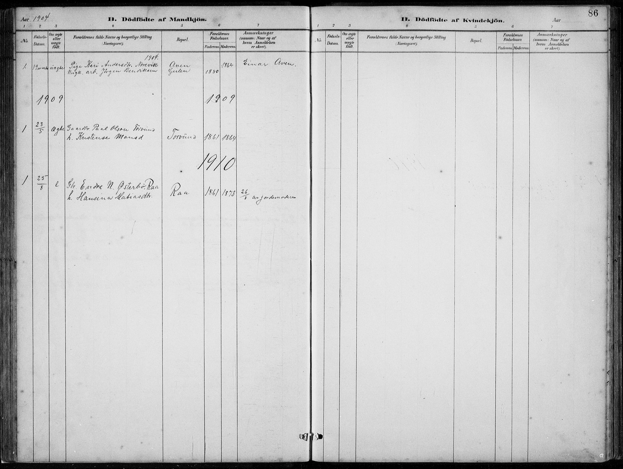 Lavik sokneprestembete, SAB/A-80901: Parish register (copy) no. A 2, 1882-1910, p. 86