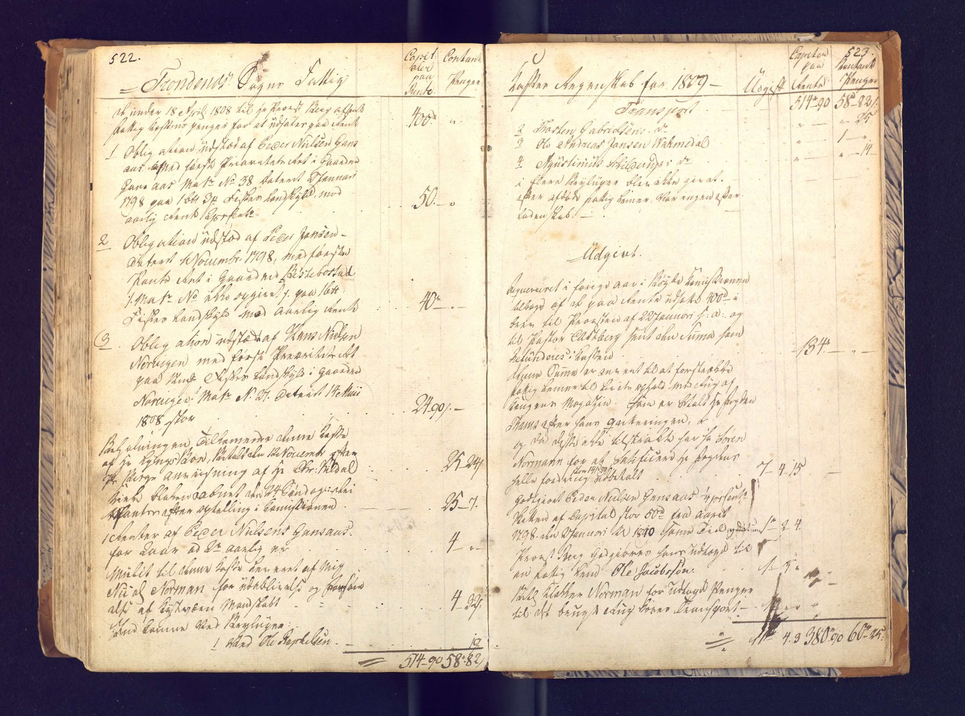 Trondenes sokneprestkontor, AV/SATØ-S-1319/H/Ha/L0003kirke: Parish register (official) no. 3, 1783-1803, p. 522-523