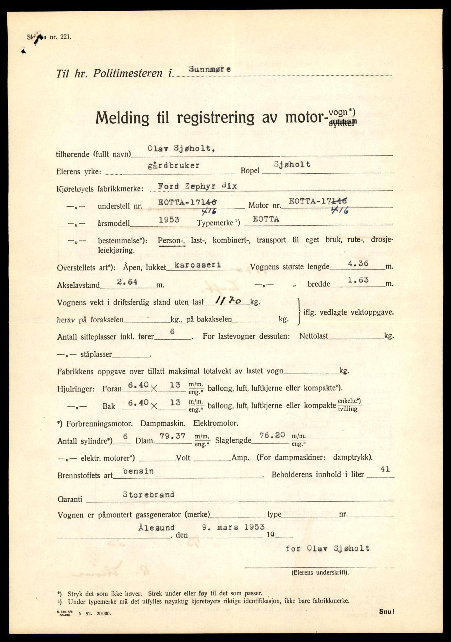 Møre og Romsdal vegkontor - Ålesund trafikkstasjon, AV/SAT-A-4099/F/Fe/L0043: Registreringskort for kjøretøy T 14080 - T 14204, 1927-1998, p. 581