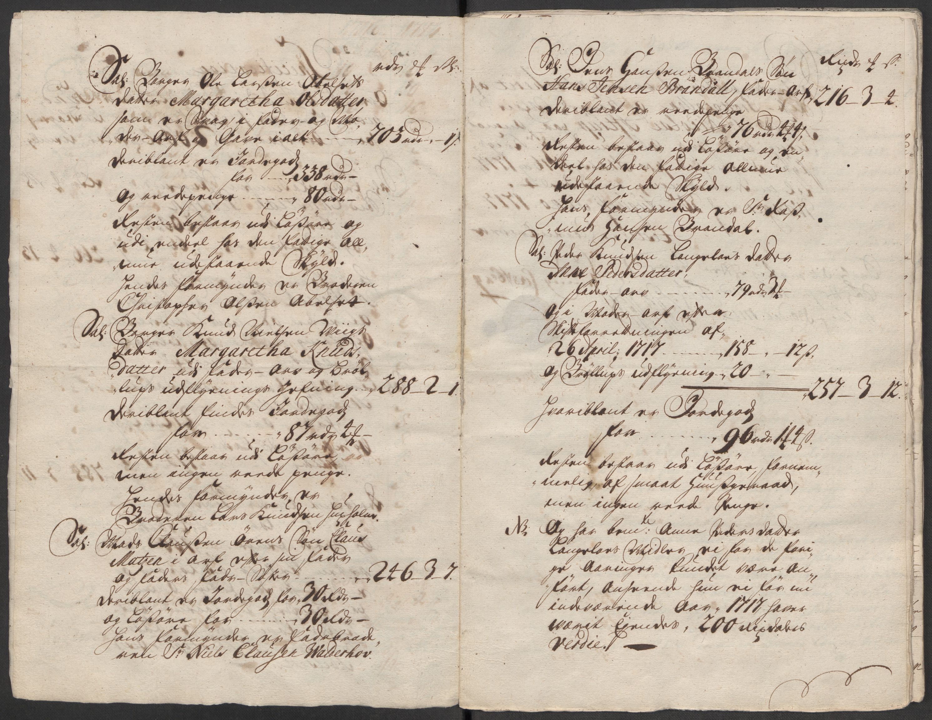 Rentekammeret inntil 1814, Reviderte regnskaper, Fogderegnskap, AV/RA-EA-4092/R54/L3569: Fogderegnskap Sunnmøre, 1717, p. 79