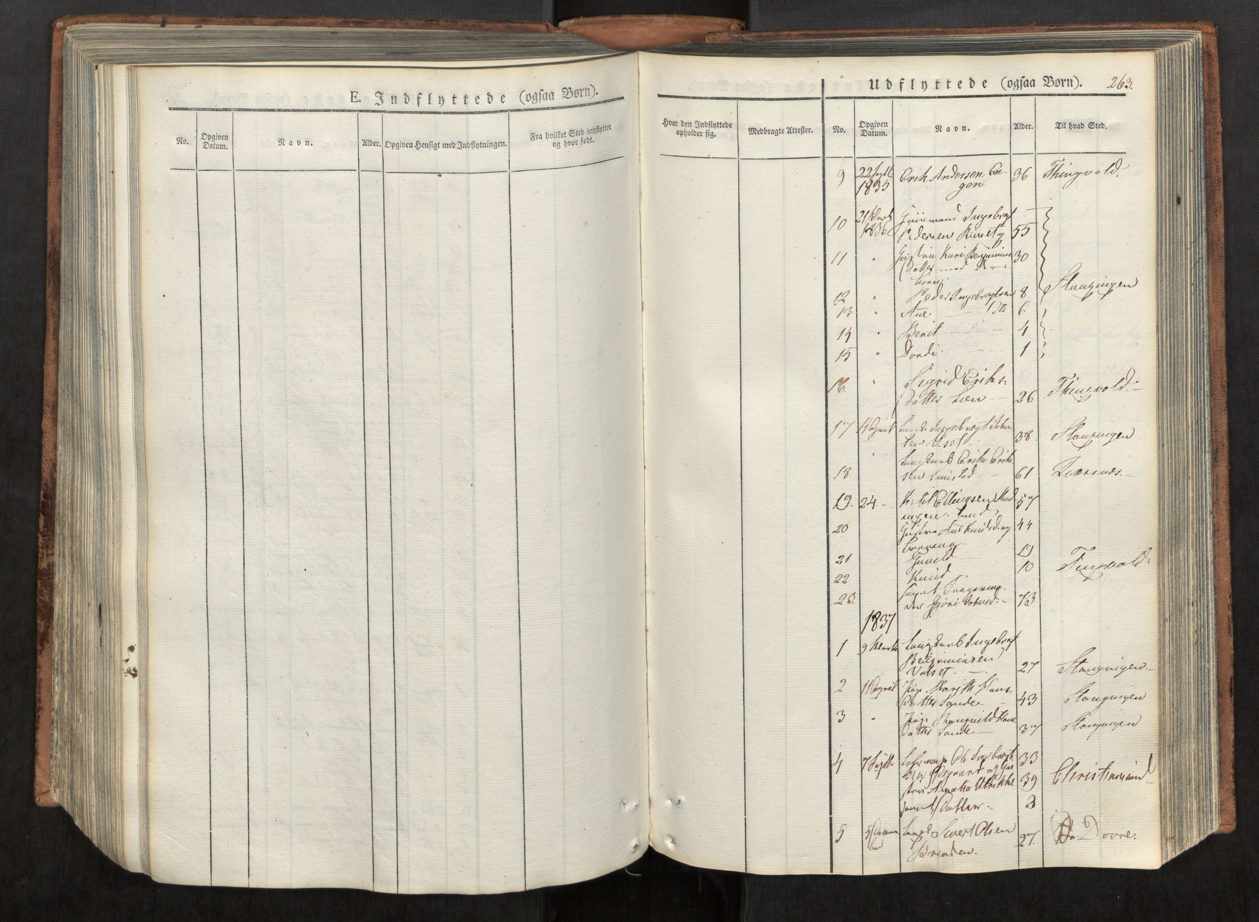 Ministerialprotokoller, klokkerbøker og fødselsregistre - Møre og Romsdal, AV/SAT-A-1454/590/L1012: Parish register (official) no. 590A04, 1832-1846, p. 263