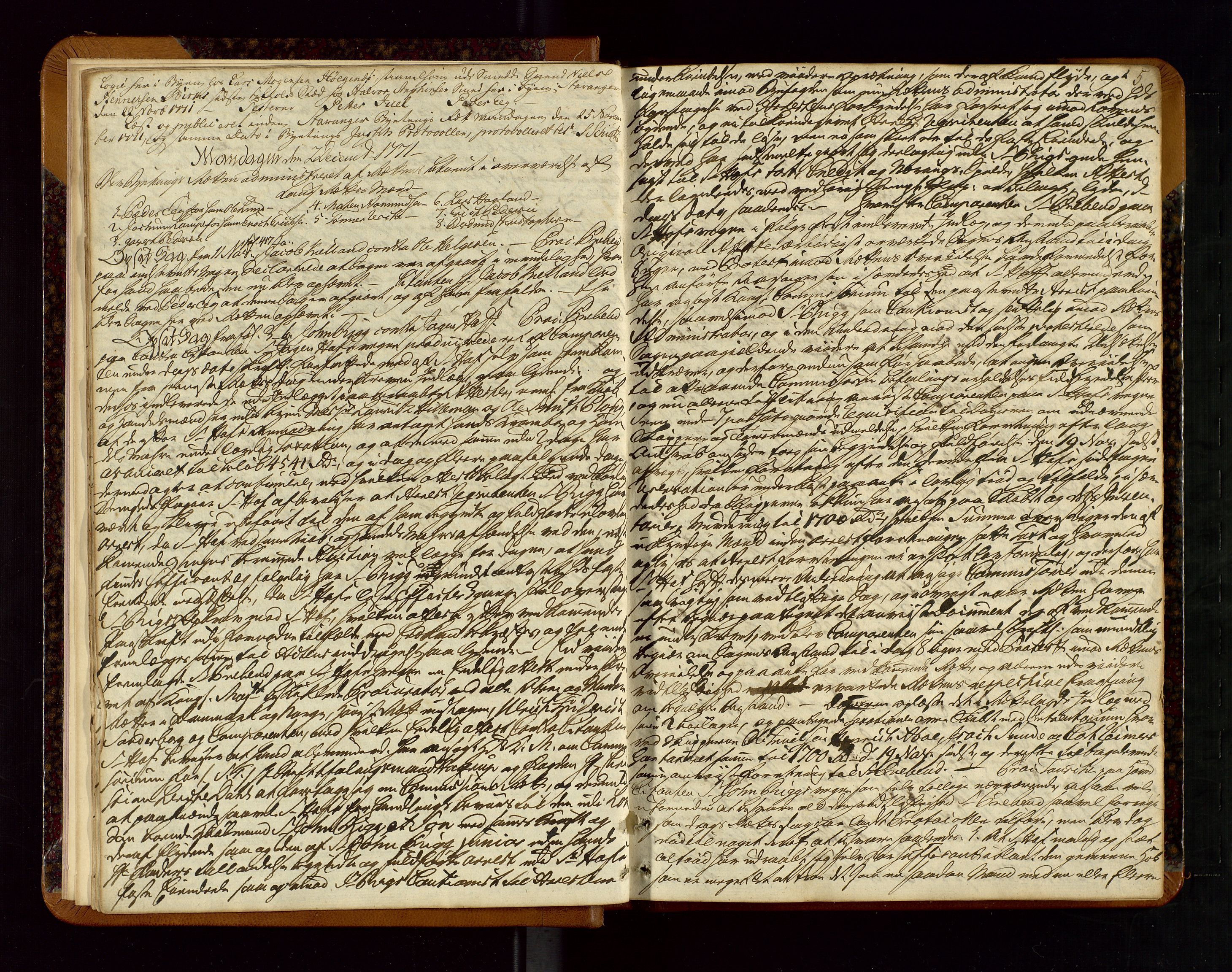 Stavanger byfogd, AV/SAST-A-101408/001/3/30/30BA/L0045: Bytingprotkoll, 1771-1781, p. 4b-5a