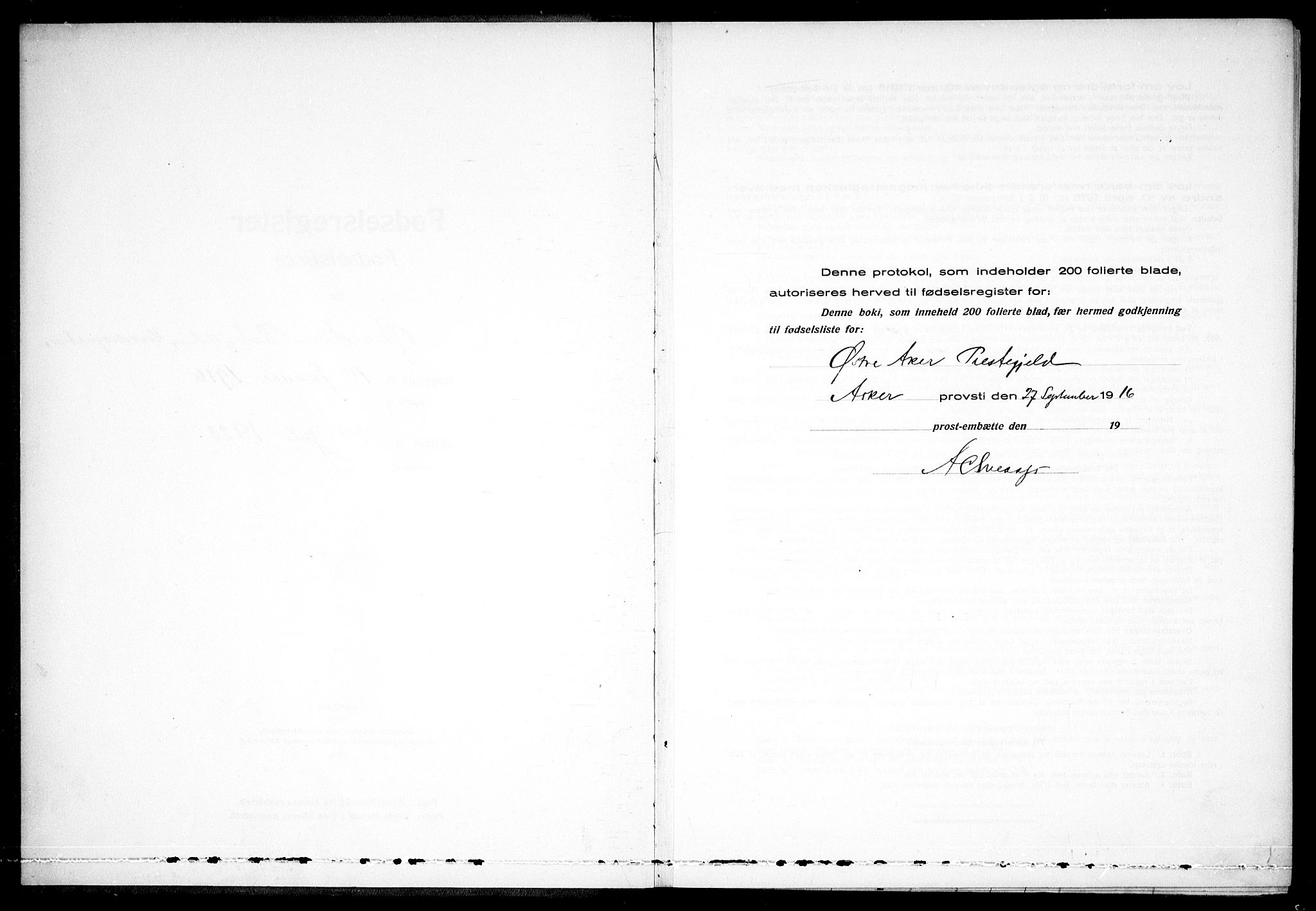 Østre Aker prestekontor Kirkebøker, SAO/A-10840/J/Ja/L0001: Birth register no. I 1, 1916-1923