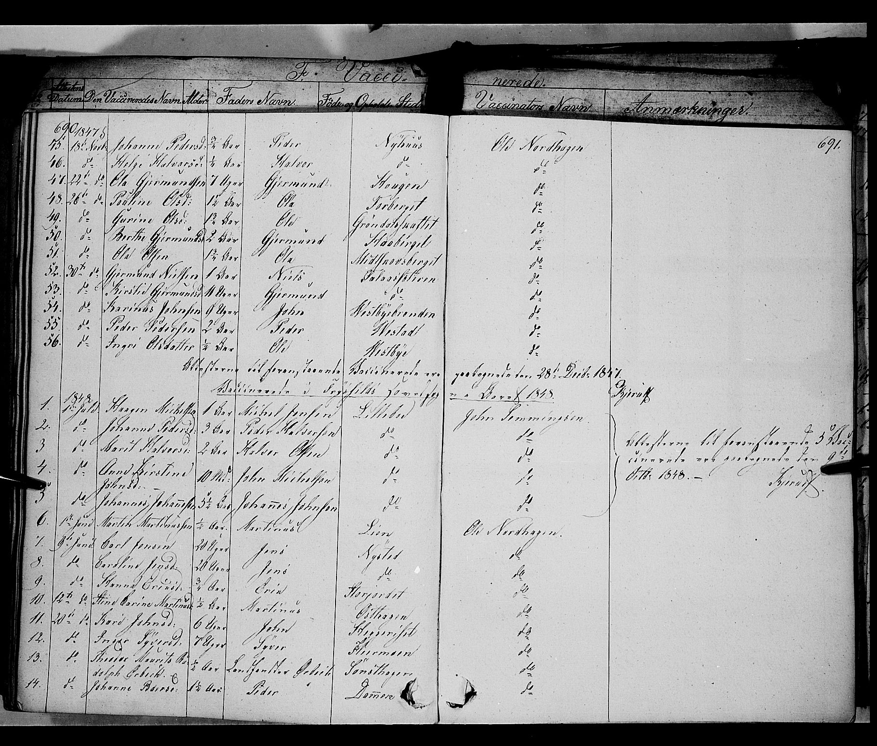 Trysil prestekontor, SAH/PREST-046/H/Ha/Haa/L0004: Parish register (official) no. 4 /1, 1842-1850, p. 690-691